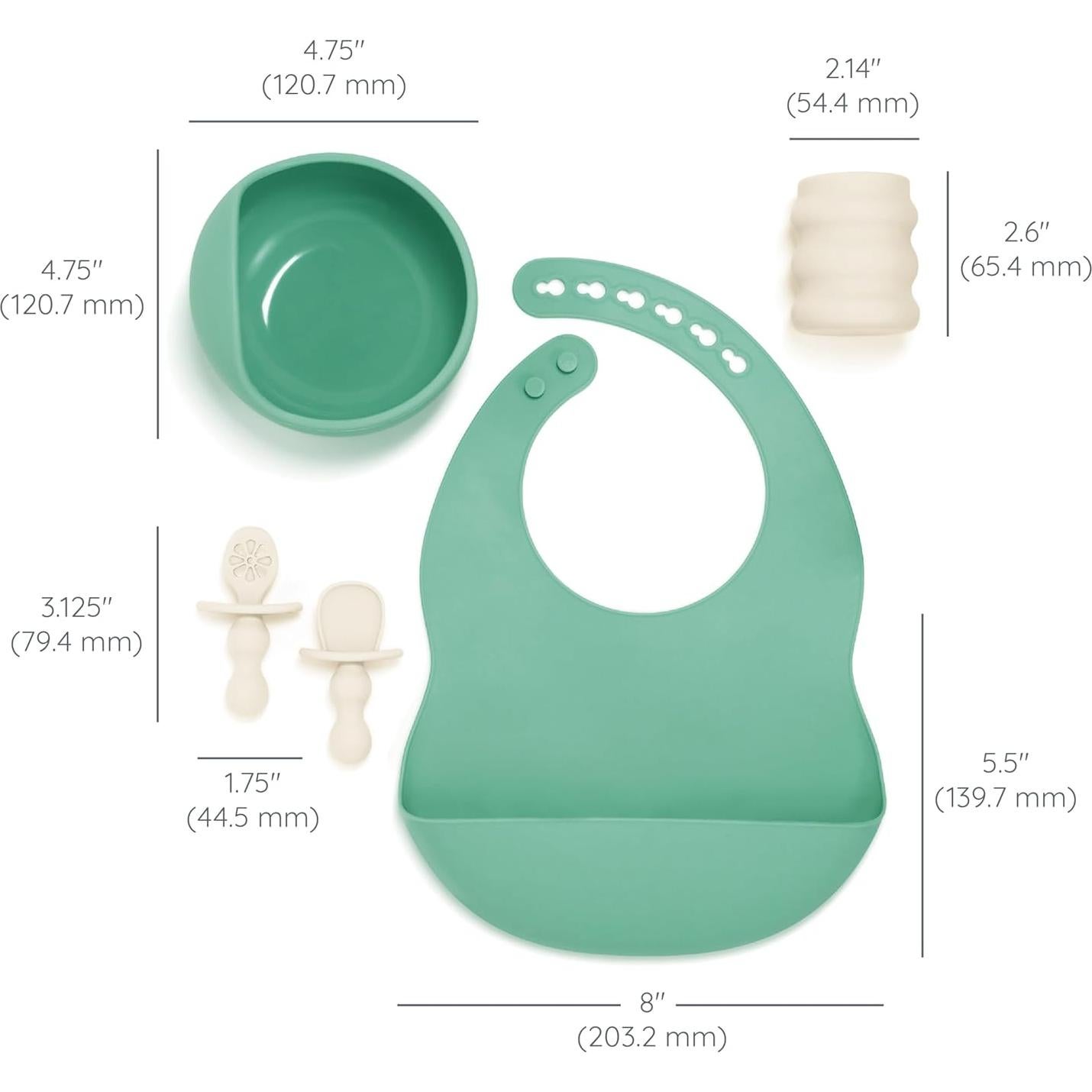 Kit de Alimentación Autonómica Infantino 5 Piezas Silicona BPA Libre