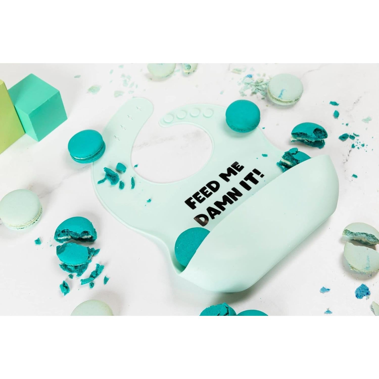 Babero de Silicona Daisy Frills para Bebé Ajustable y Duradero