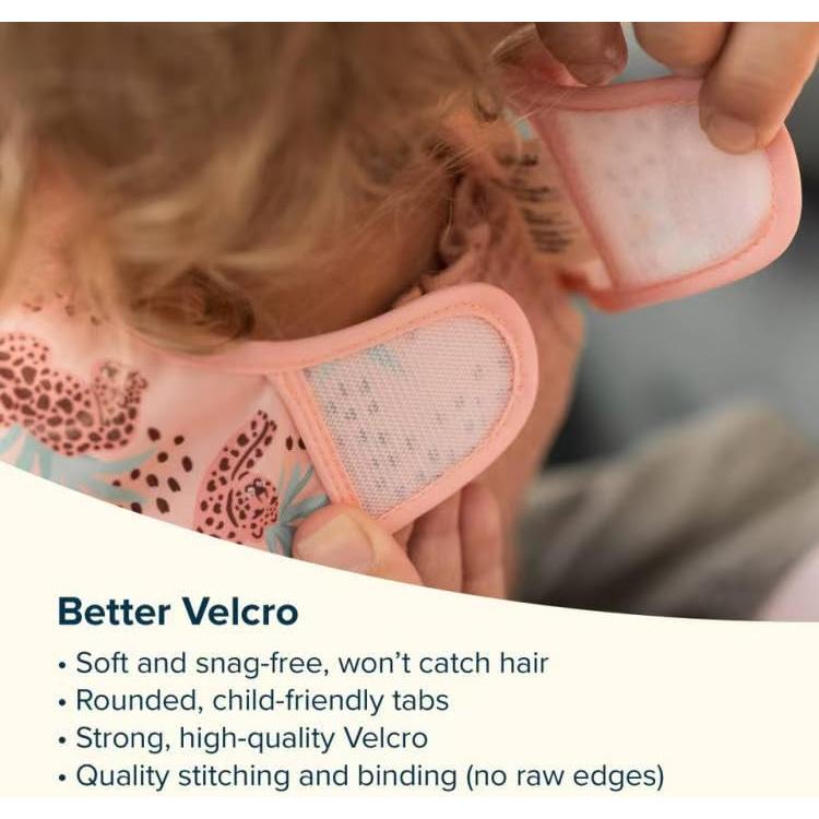 Babero Impermeable Tiny Twinkle Floral Azul 6-24 meses