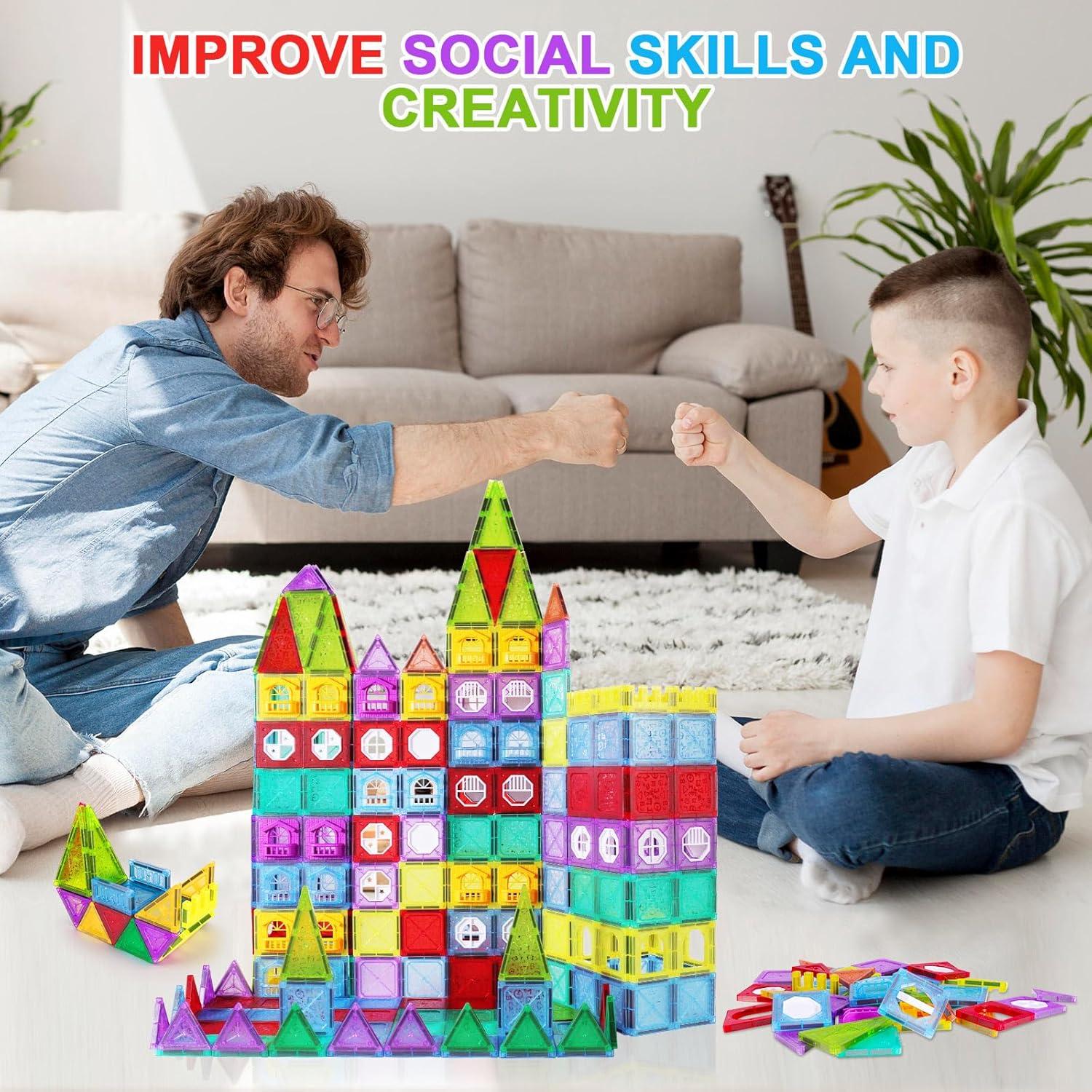 Azulejos Magnéticos ShowyLive 110PCS para Niños 3-8 Años