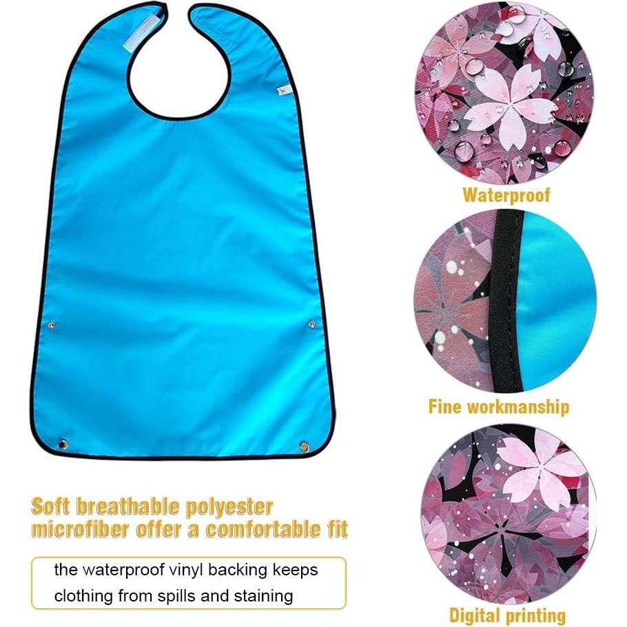 Bibs para Adultos VOPHIA Lavables Impermeables 75x50cm