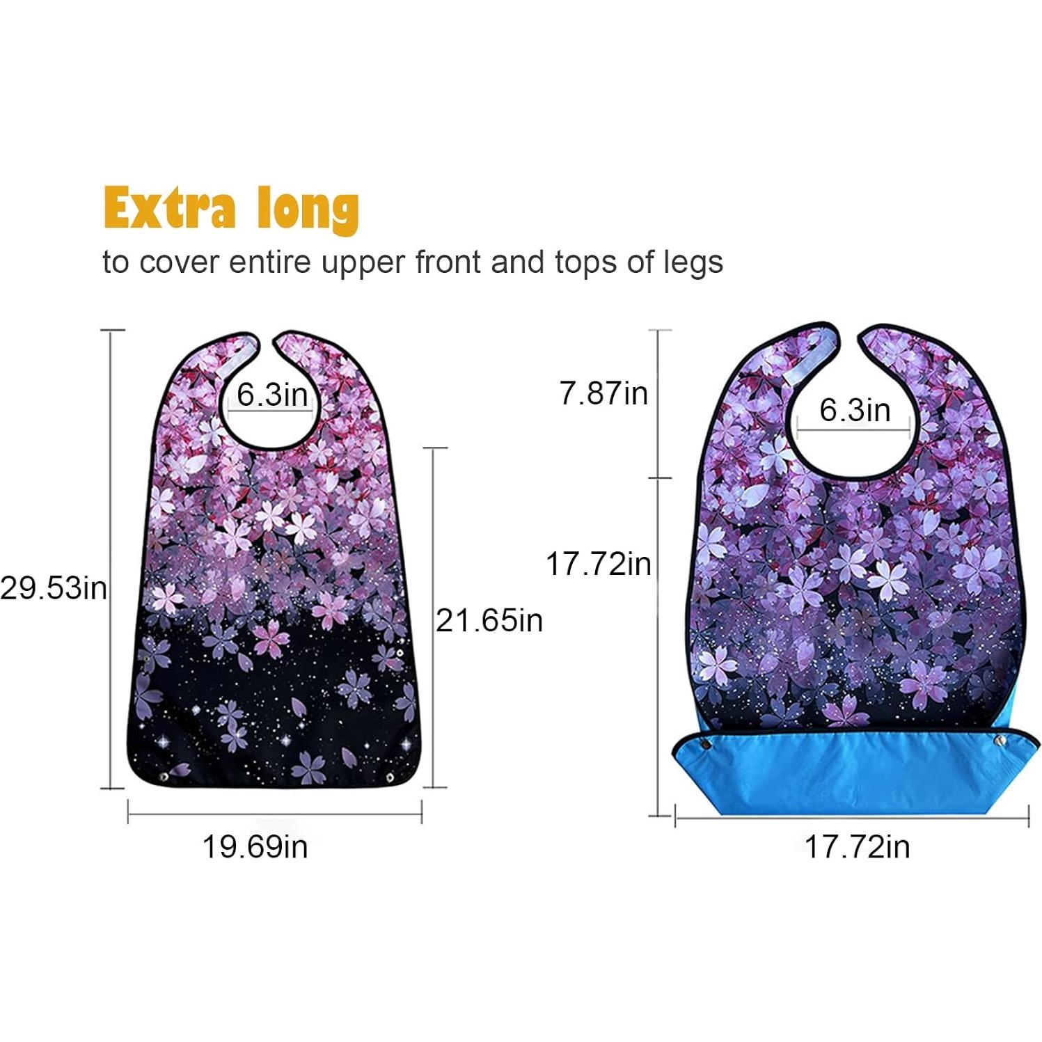 Bibs para Adultos VOPHIA Lavables Impermeables 75x50cm