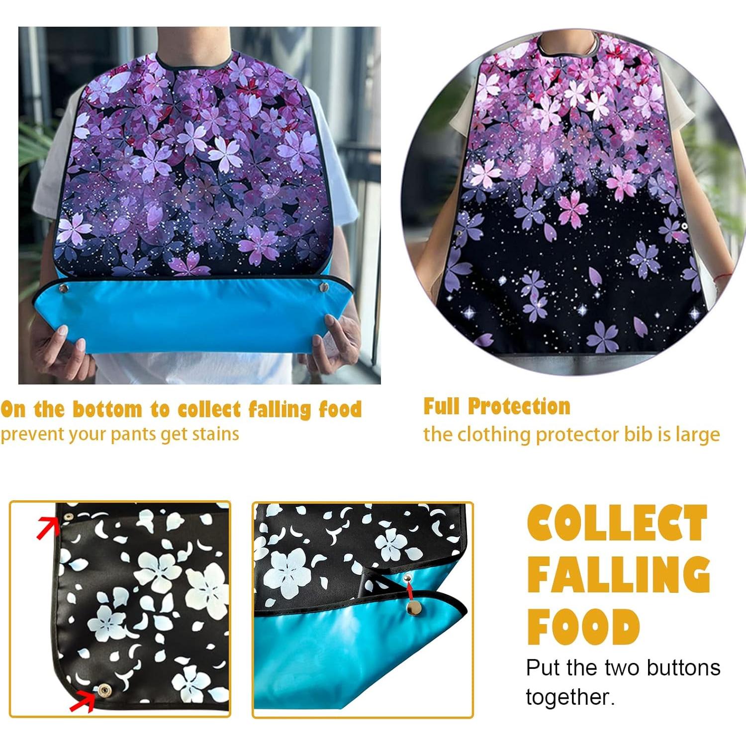 Bibs para Adultos VOPHIA Lavables Impermeables 75x50cm