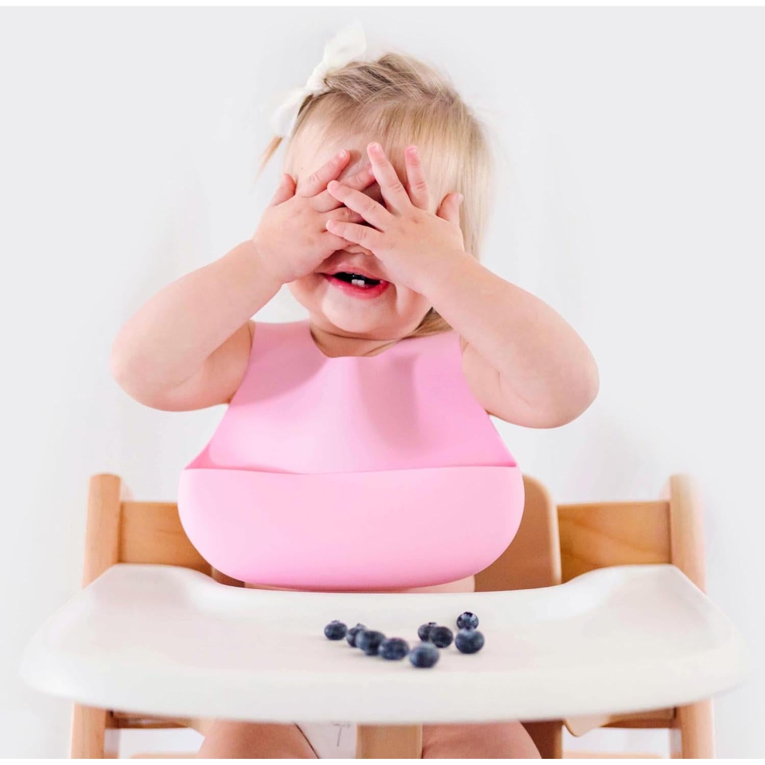 Baberos de Silicona Magnéticos 2-Pack A Prueba de Lavavajillas