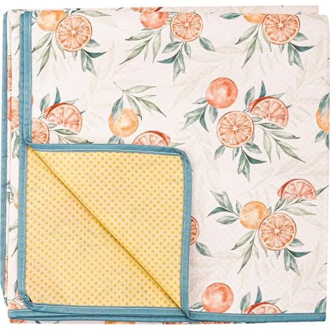 Splat Mat HappyFlute Impermeable 109x109 cm Naranja Naval