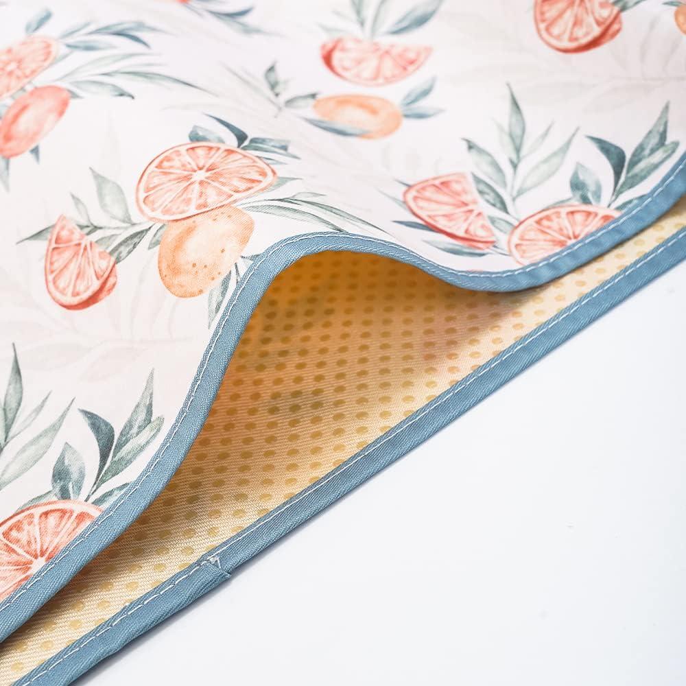 Splat Mat HappyFlute Impermeable 109x109 cm Naranja Naval