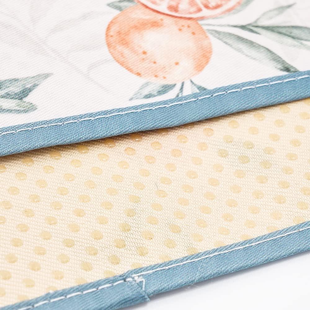 Splat Mat HappyFlute Impermeable 109x109 cm Naranja Naval