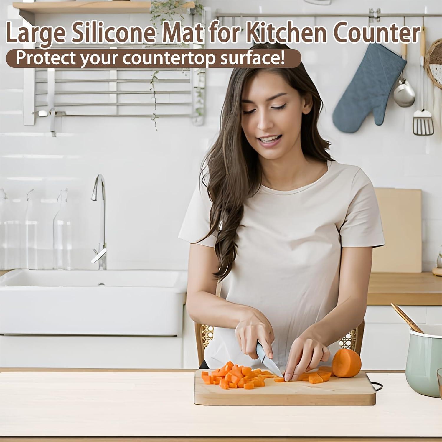 Alfombrilla de Silicona Ultibe 90x60cm Antideslizante Gris