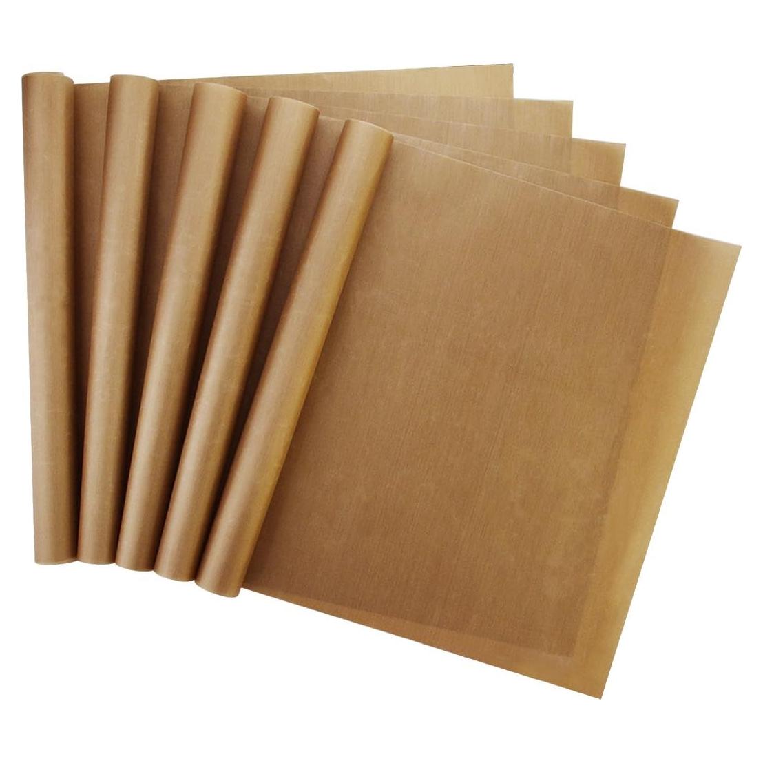 Paquete de 5 Hojas de Teflón Antiadherente Bantoye 40.64 x 60.96 cm