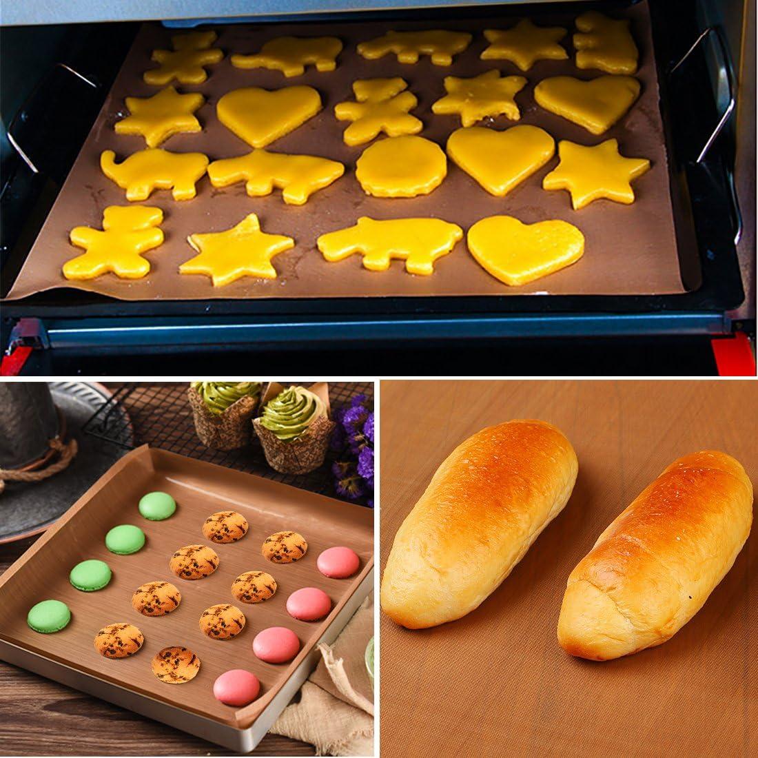 Paquete de 5 Hojas de Teflón Antiadherente Bantoye 40.64 x 60.96 cm