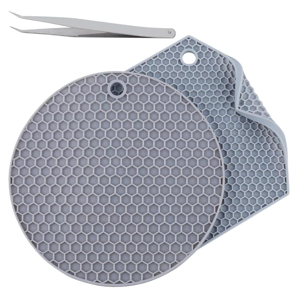 Almohadillas de Silicona GORGECRAFT Redondas y Hexagonales 2 Pcs