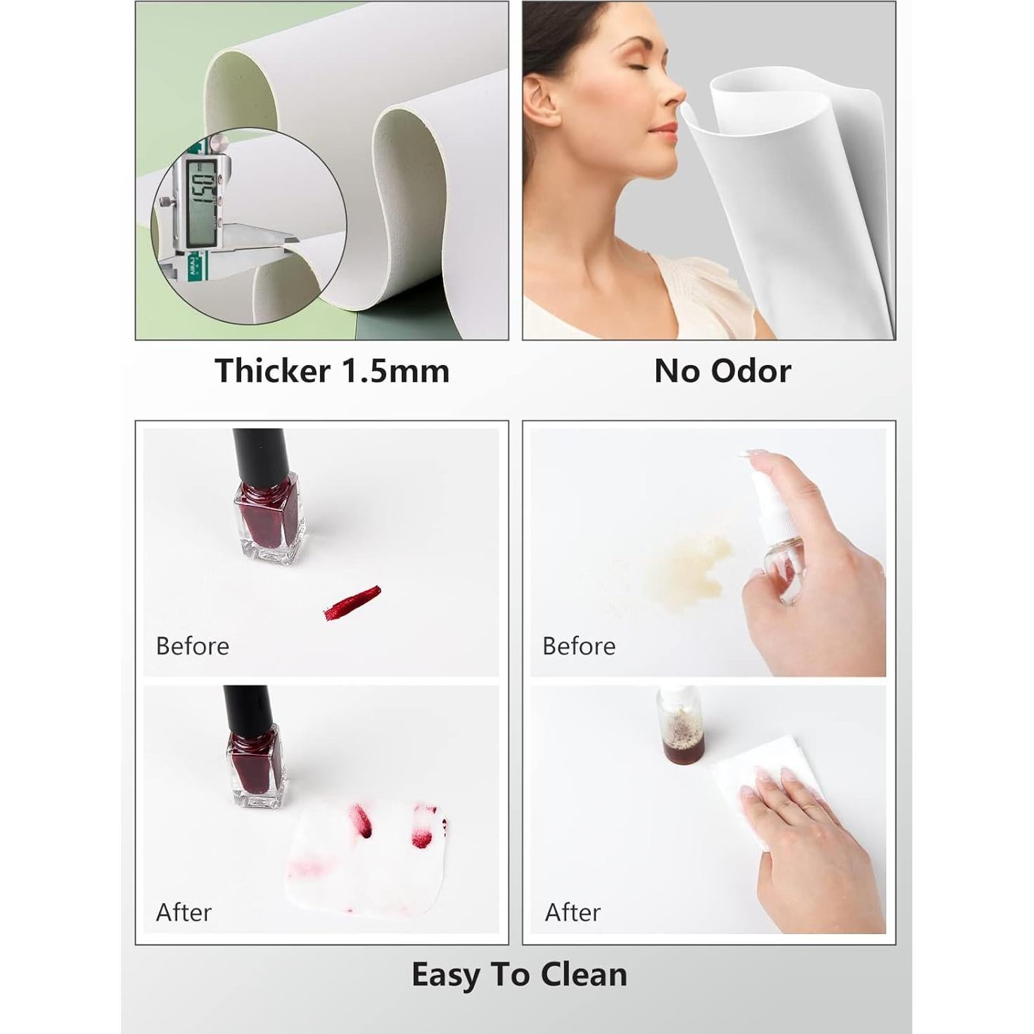 (MAT ONLY) Nail Art Table Mat, Nail Arm Rest Pad for Acrylic Nails, Soft Microfiber PU Leather Nail Mat for Table, Foldable Nail Hand Rest Pillow Manicure Pad, Acrylic Nail Desk Mat for Nail Cushion