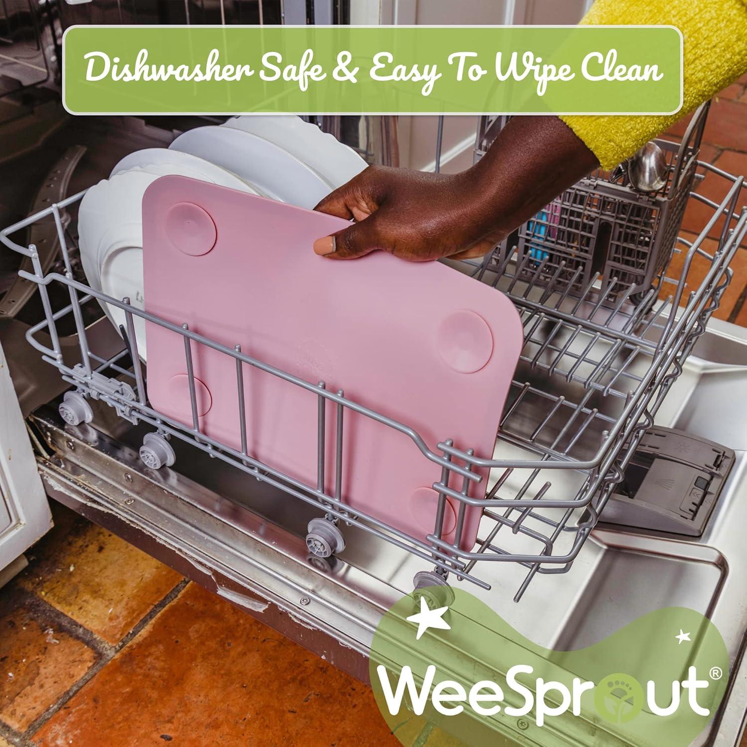 Tapetes de Silicona WeeSprout Antideslizantes 2 Piezas