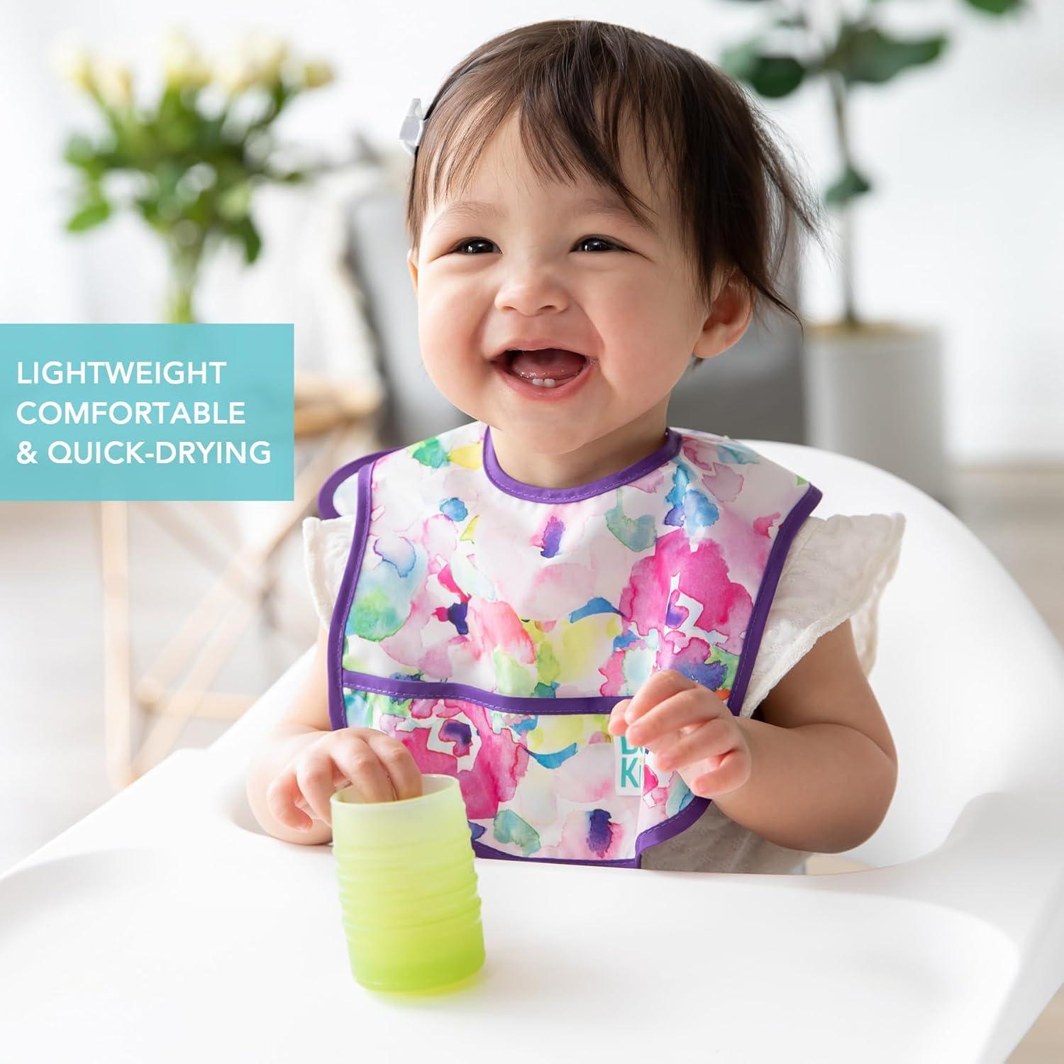 Baberos Infantiles Bumkins 2-pk Acuarelas 3-9 meses