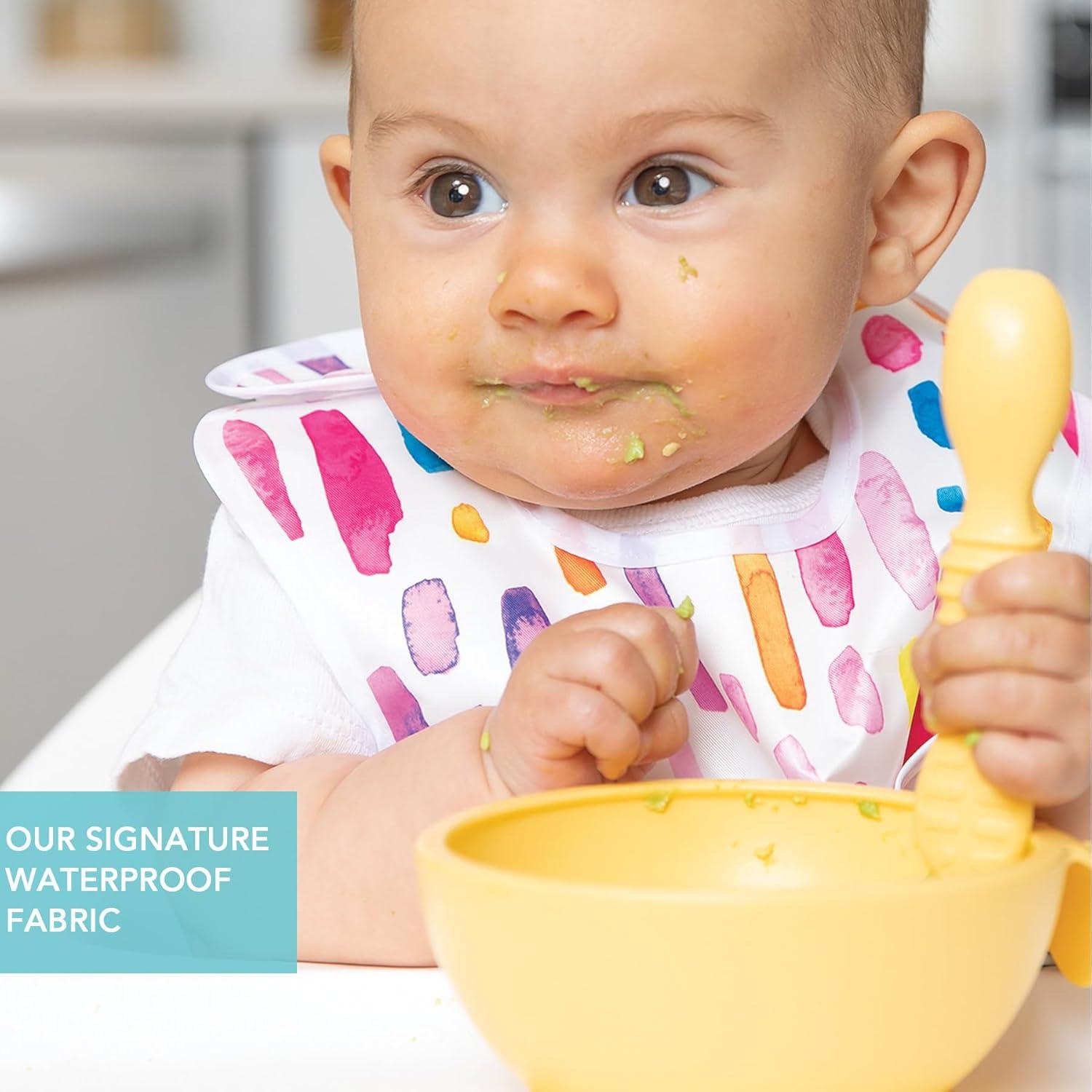 Baberos Infantiles Bumkins 2-pk Acuarelas 3-9 meses