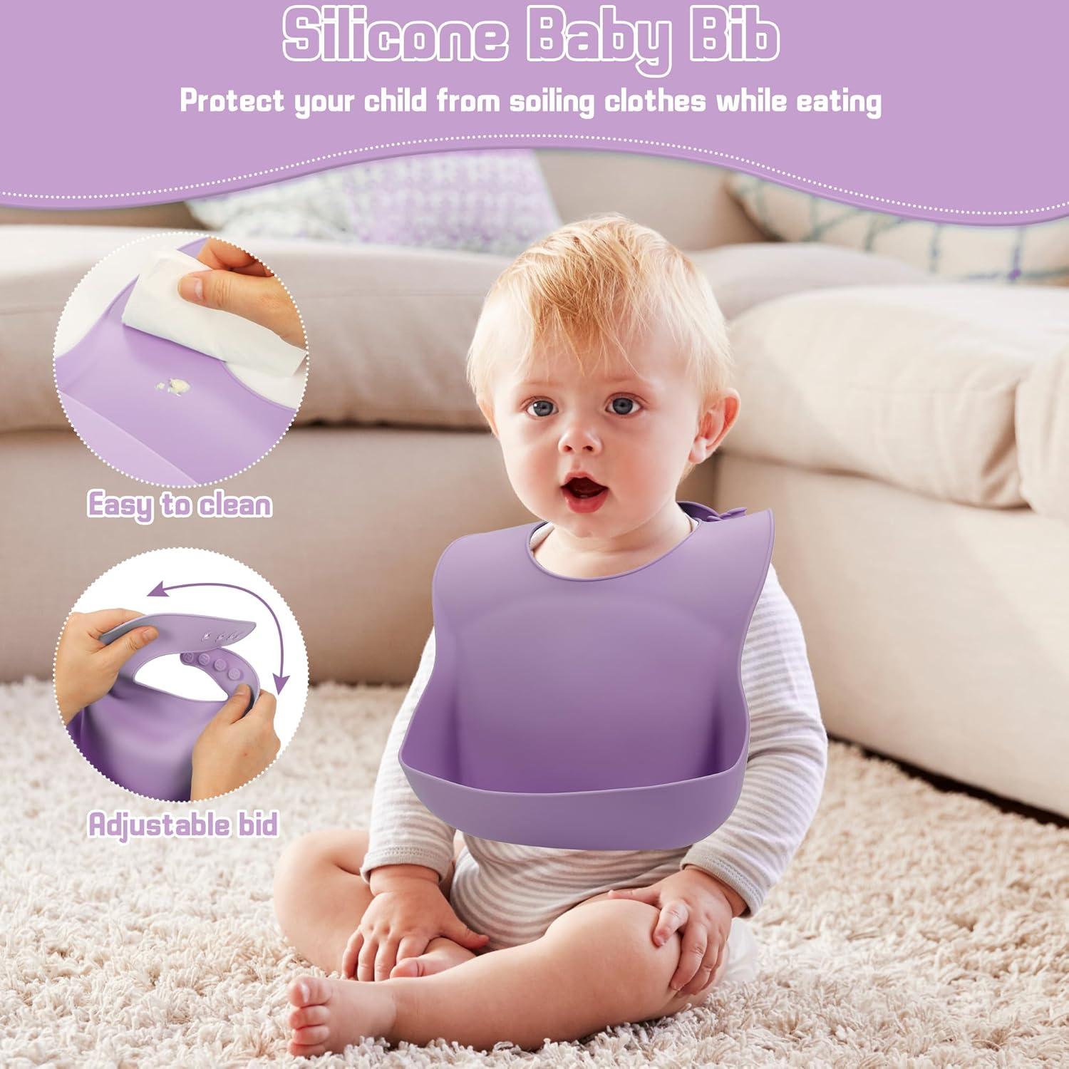 Juego de Alimentación Guiada para Bebés MIICASA - Silicona 9 Piezas