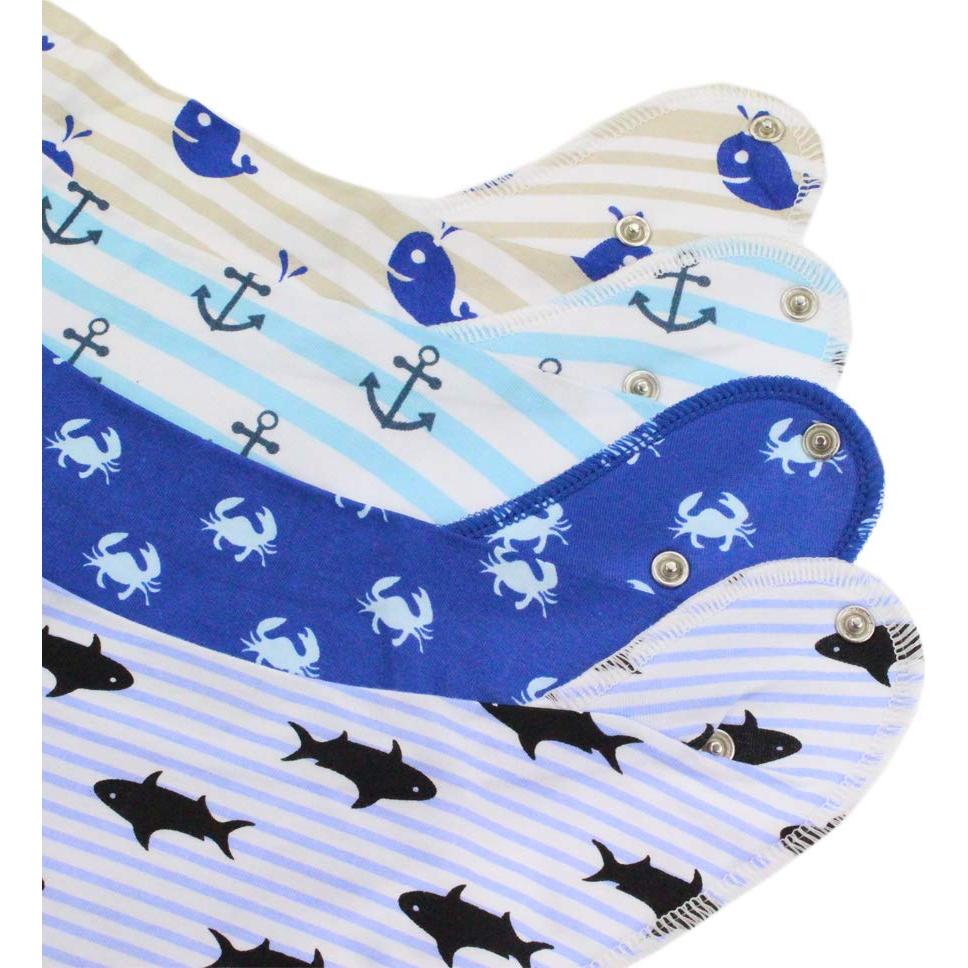 Set de 4 Baberos de Dentición Bandana Pickle & Olive - Mar Azul