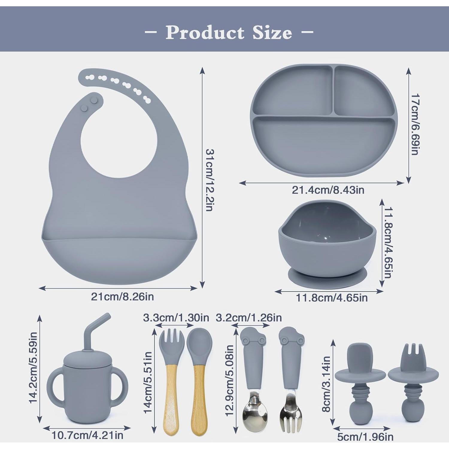 Juego de Alimentación de Silicona SILI FACTORY - 10 Piezas