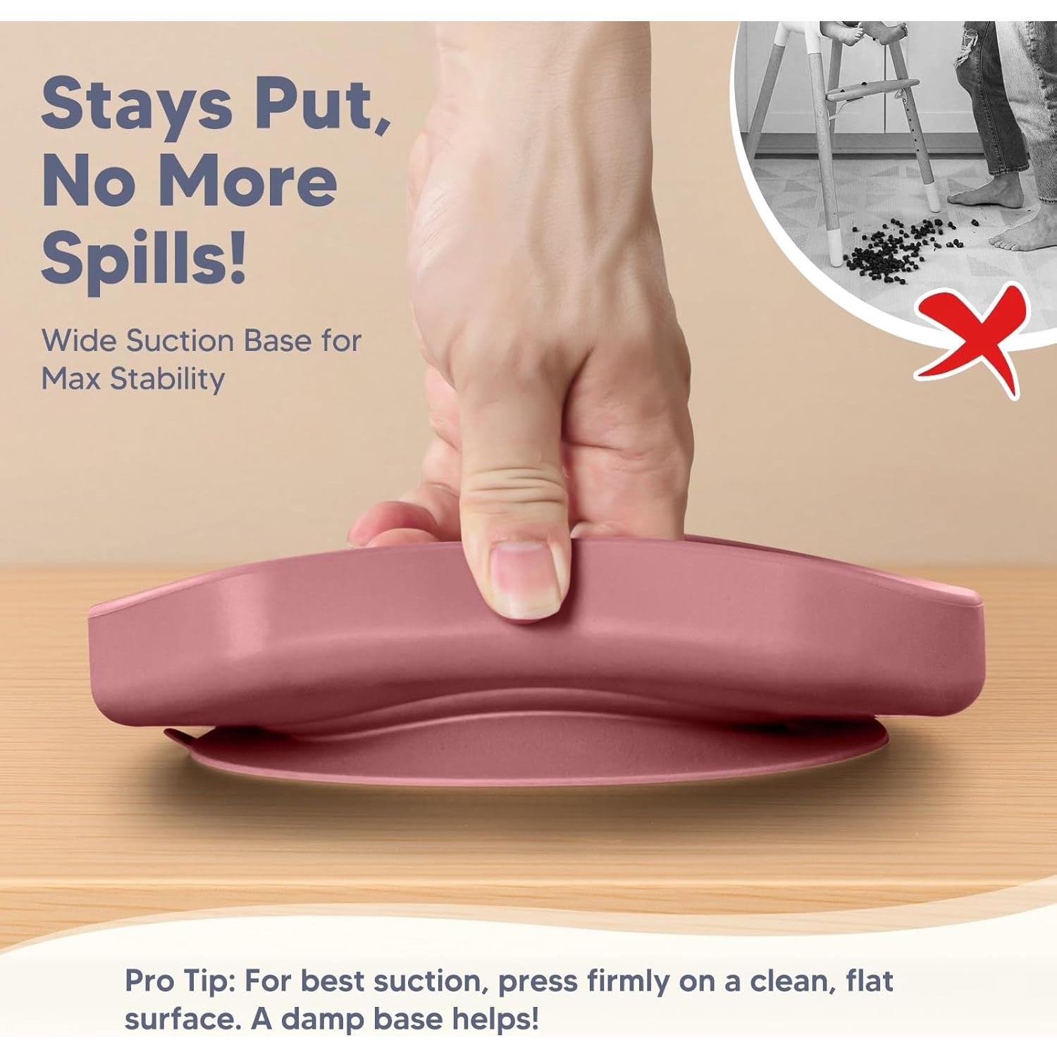 Juego de Alimentación para Bebés WiLLBEttER 6 Piezas Rosa