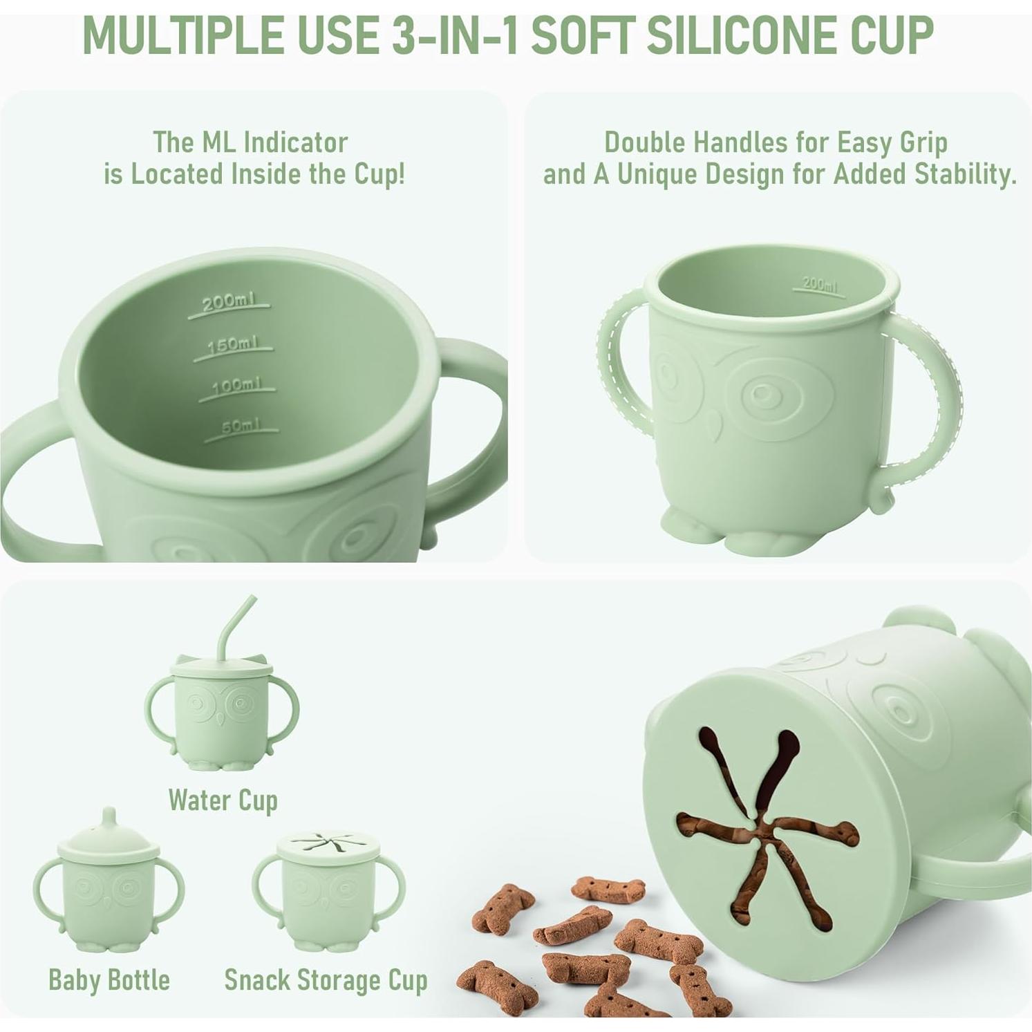 Juego de Alimentación para Bebés Bnditeu 10 Piezas Verde