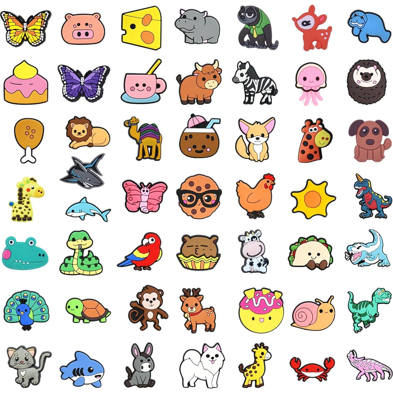 50 Adornos para Lápices JRONGHE - Diversos Patrones Coloridos