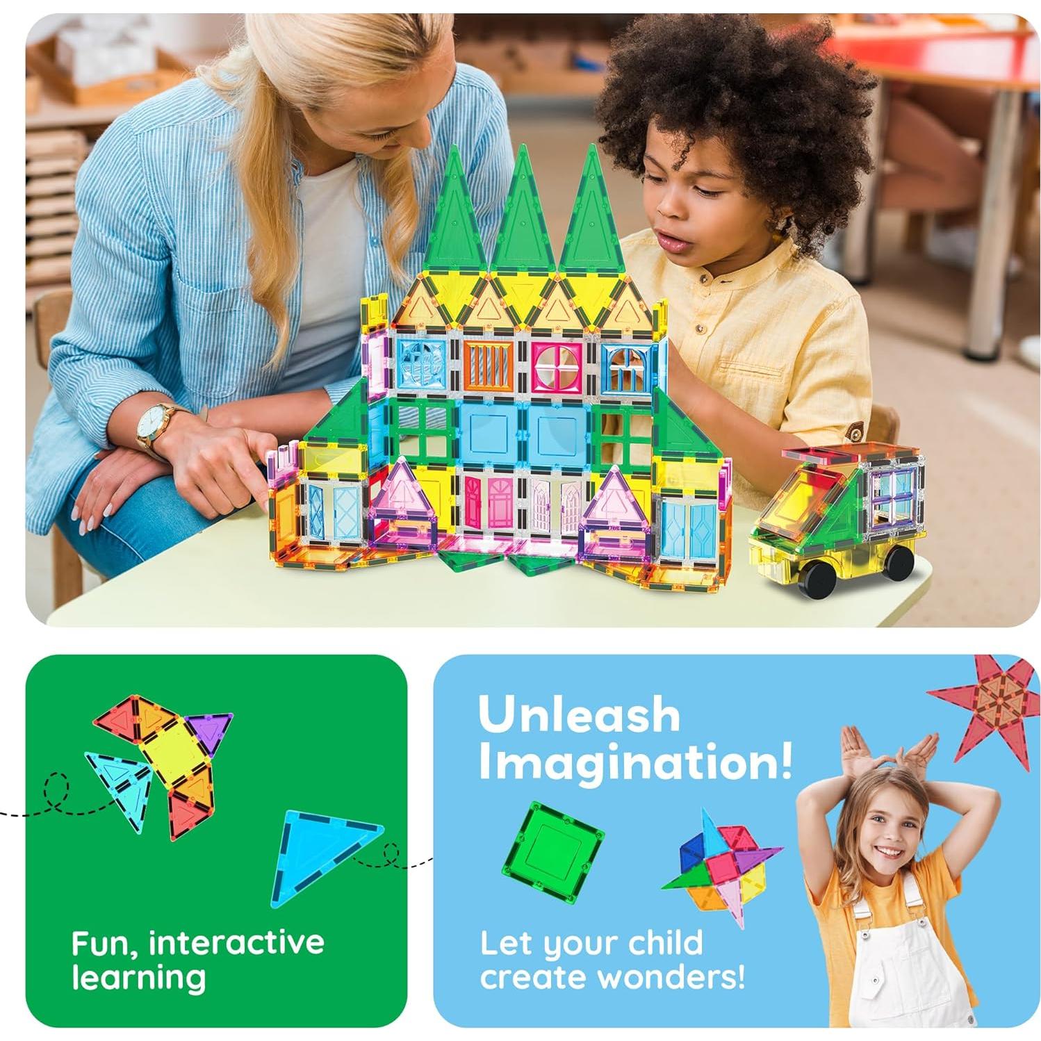 Set de Bloques de Construcción Magnéticos PicassoTiles 101 Piezas