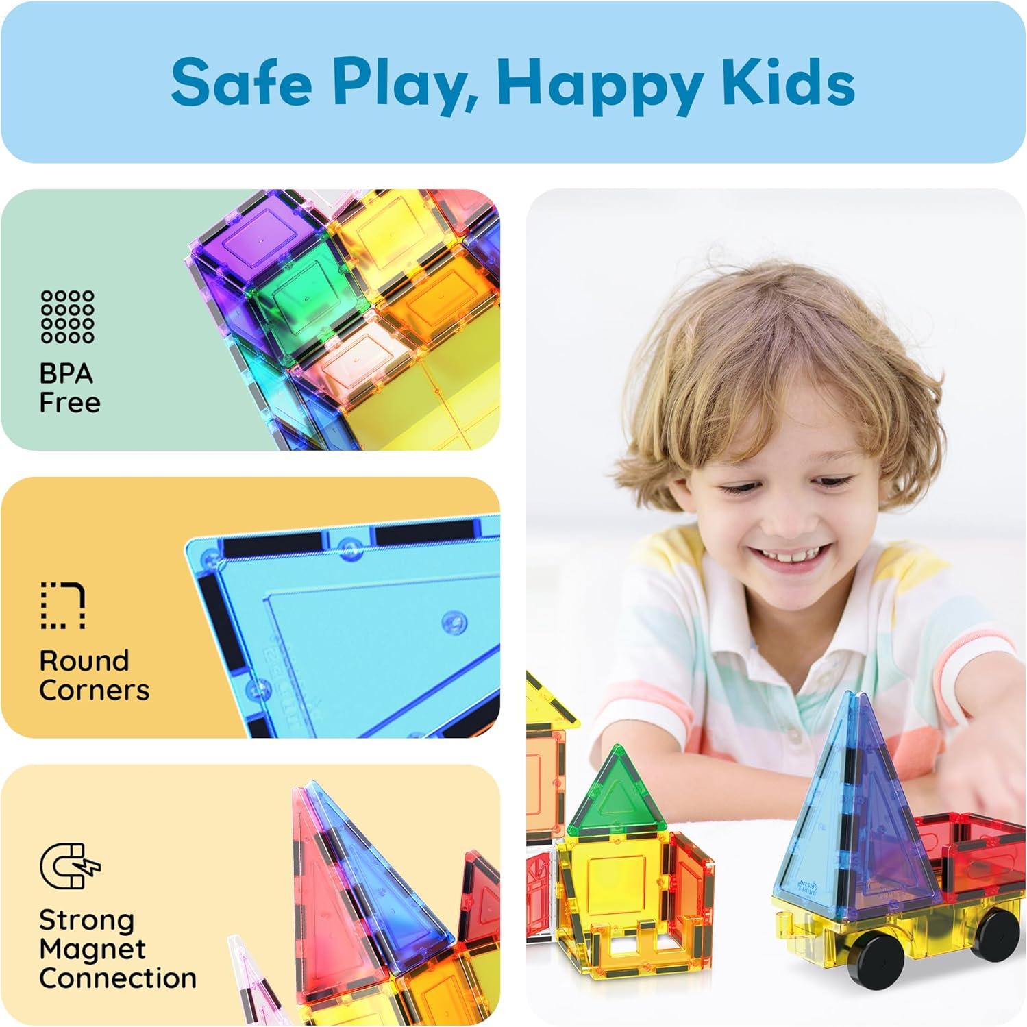 Set de Bloques de Construcción Magnéticos PicassoTiles 101 Piezas