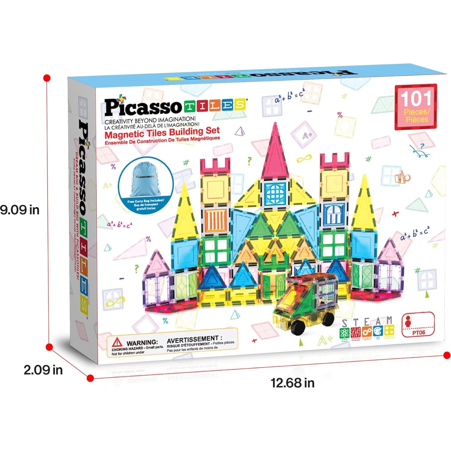 Set de Bloques de Construcción Magnéticos PicassoTiles 101 Piezas