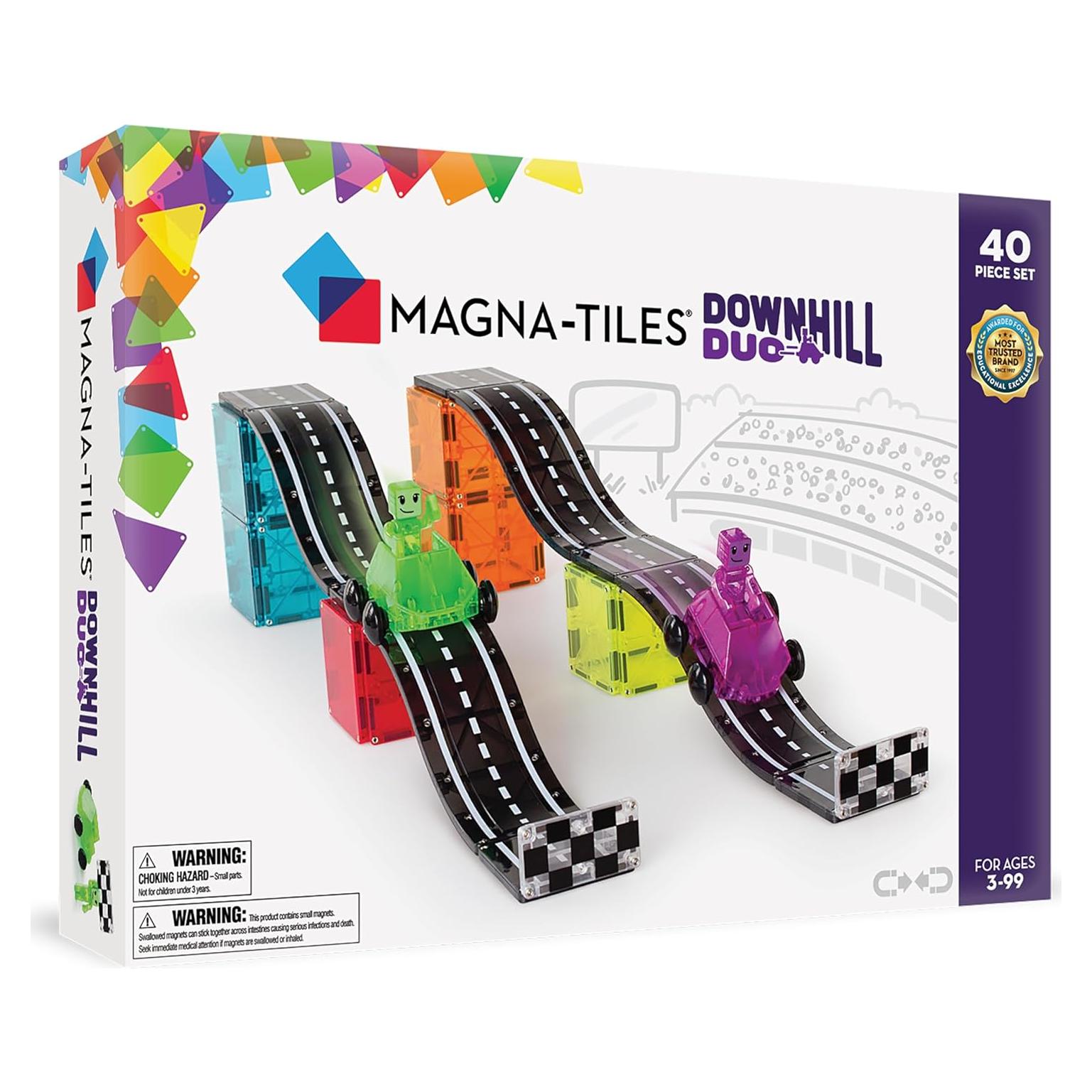 Set de Construcción Magnética MAGNA-TILES Downhill Duo 40 Piezas