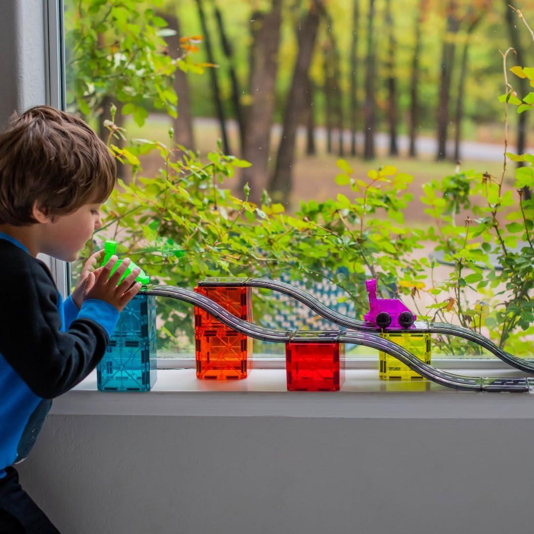Set de Construcción Magnética MAGNA-TILES Downhill Duo 40 Piezas