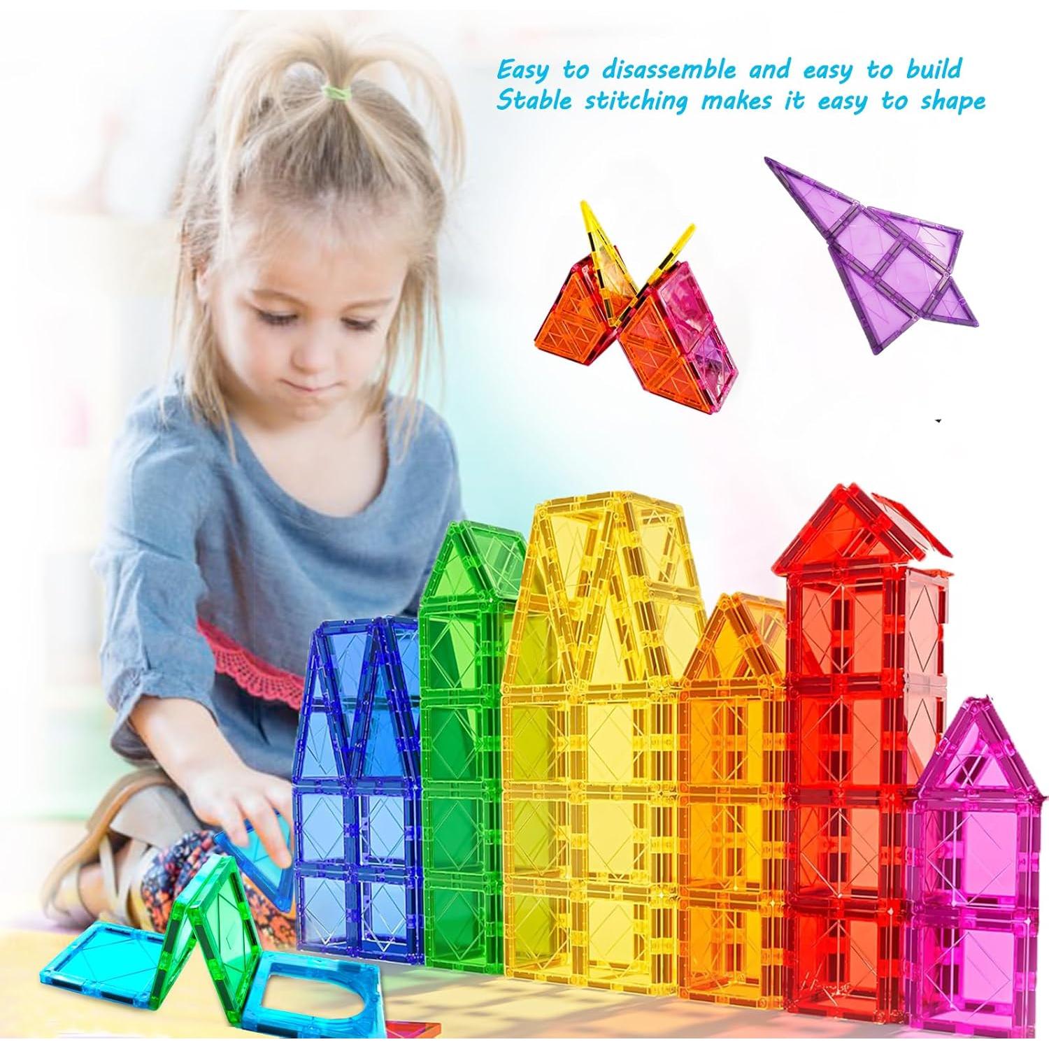 Bloques Magnéticos Wooant 100PCS Juguete Educativo 3D