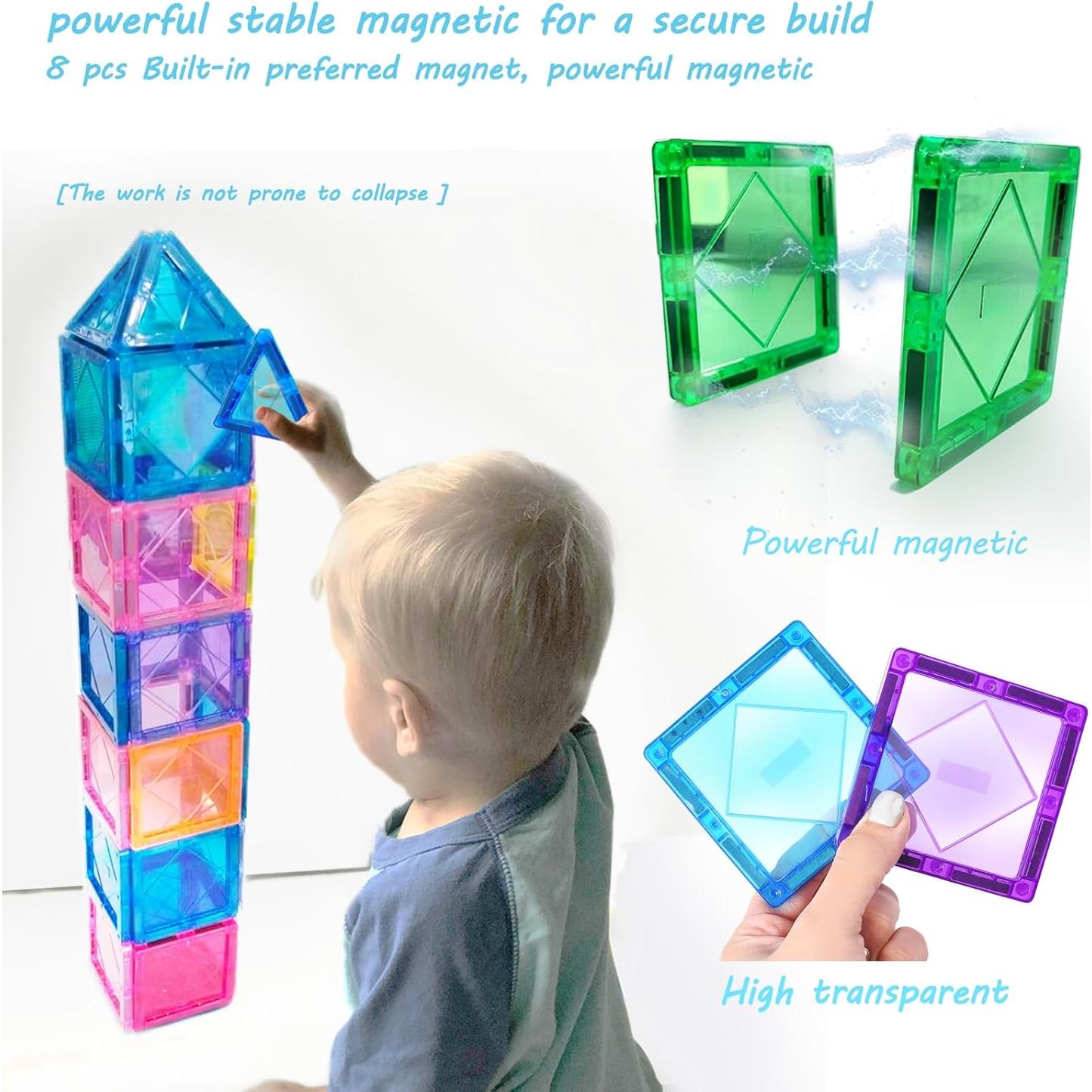 Bloques Magnéticos Wooant 100PCS Juguete Educativo 3D