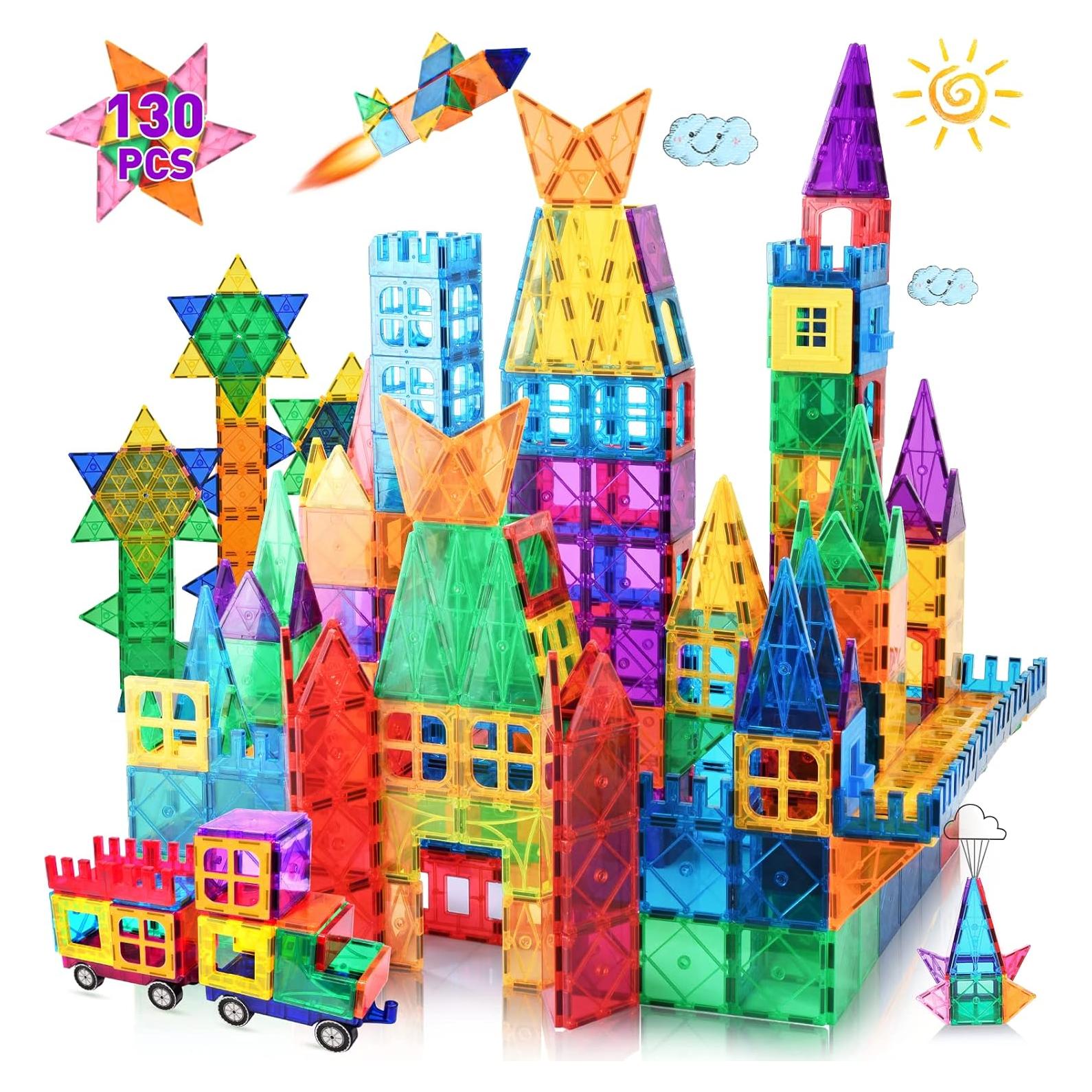 Bloques Magnéticos LATI 130 PCS Juguetes Educativos para Niños