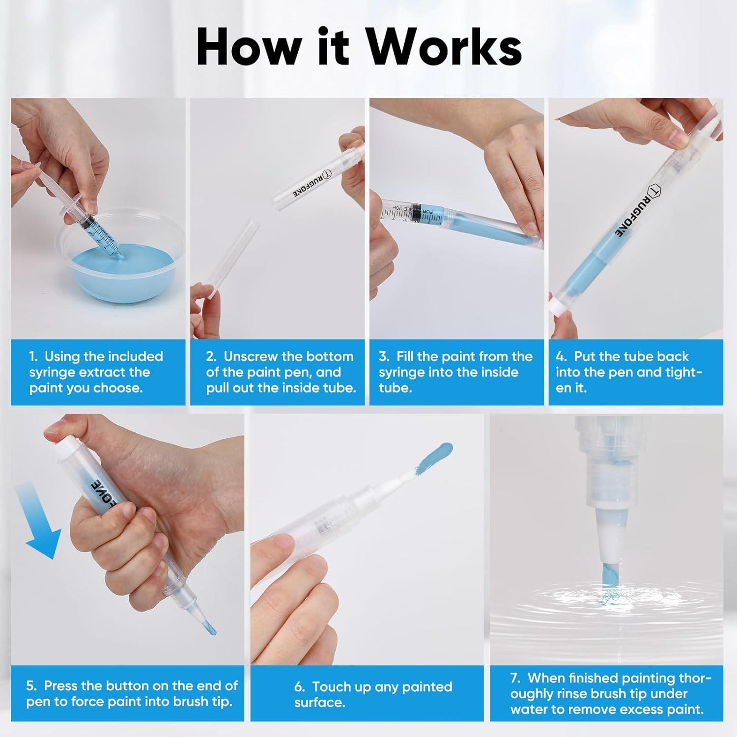 Bolígrafos de Retoque de Pintura TRUGFONE 6 Piezas 6ML