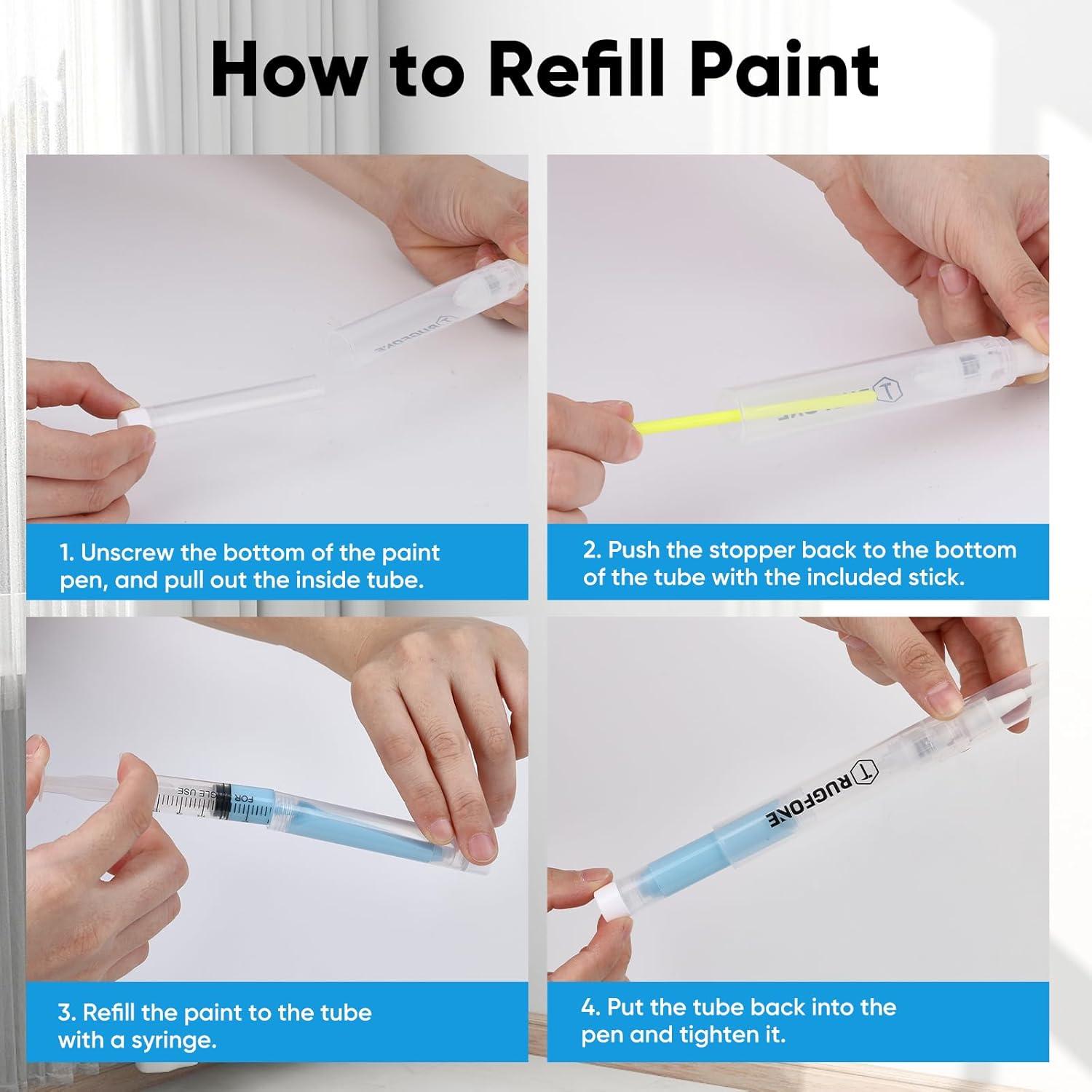 Bolígrafos de Retoque de Pintura TRUGFONE 6 Piezas 6ML