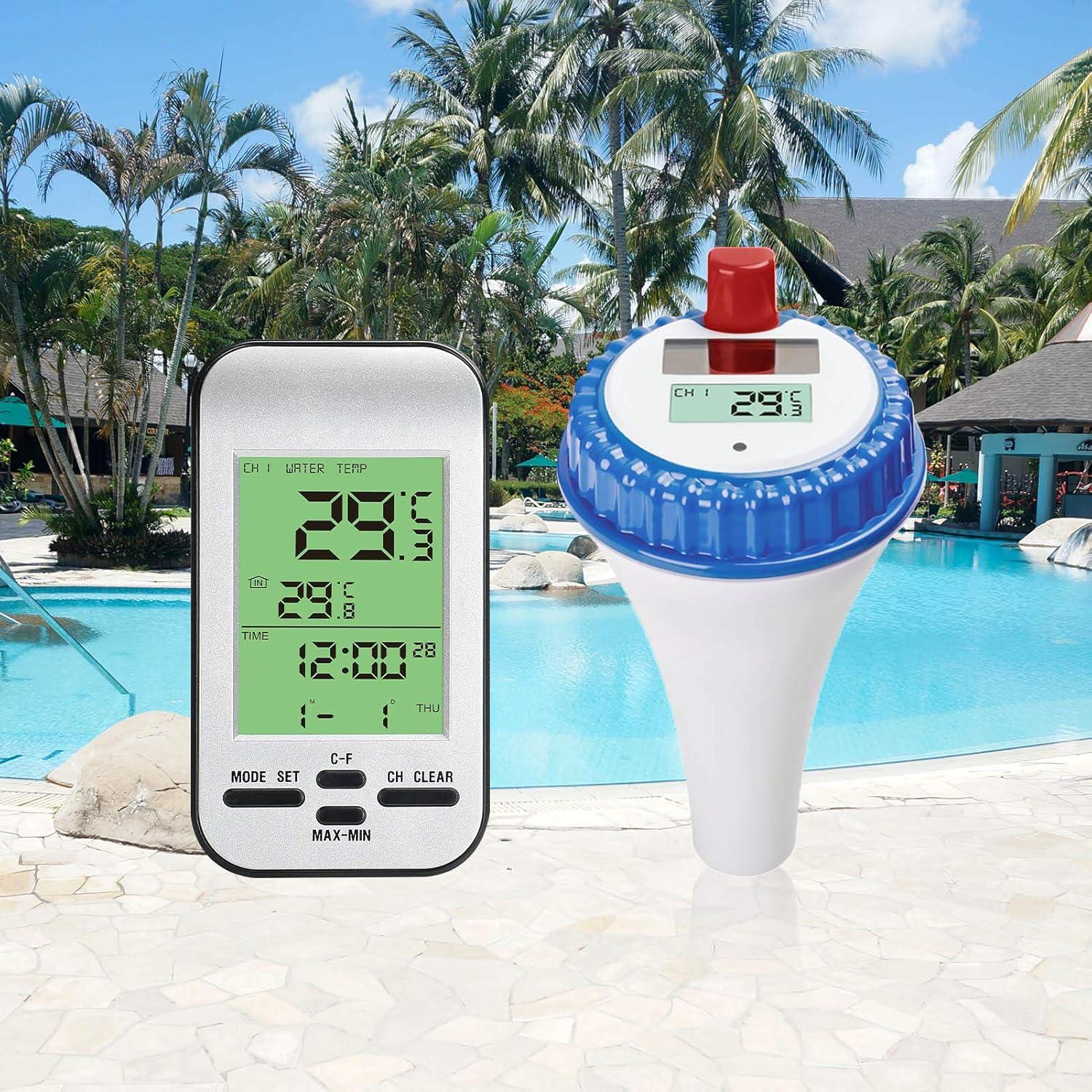 Termómetro Inalámbrico AMTAST WT0224 para Piscina Solar 100m