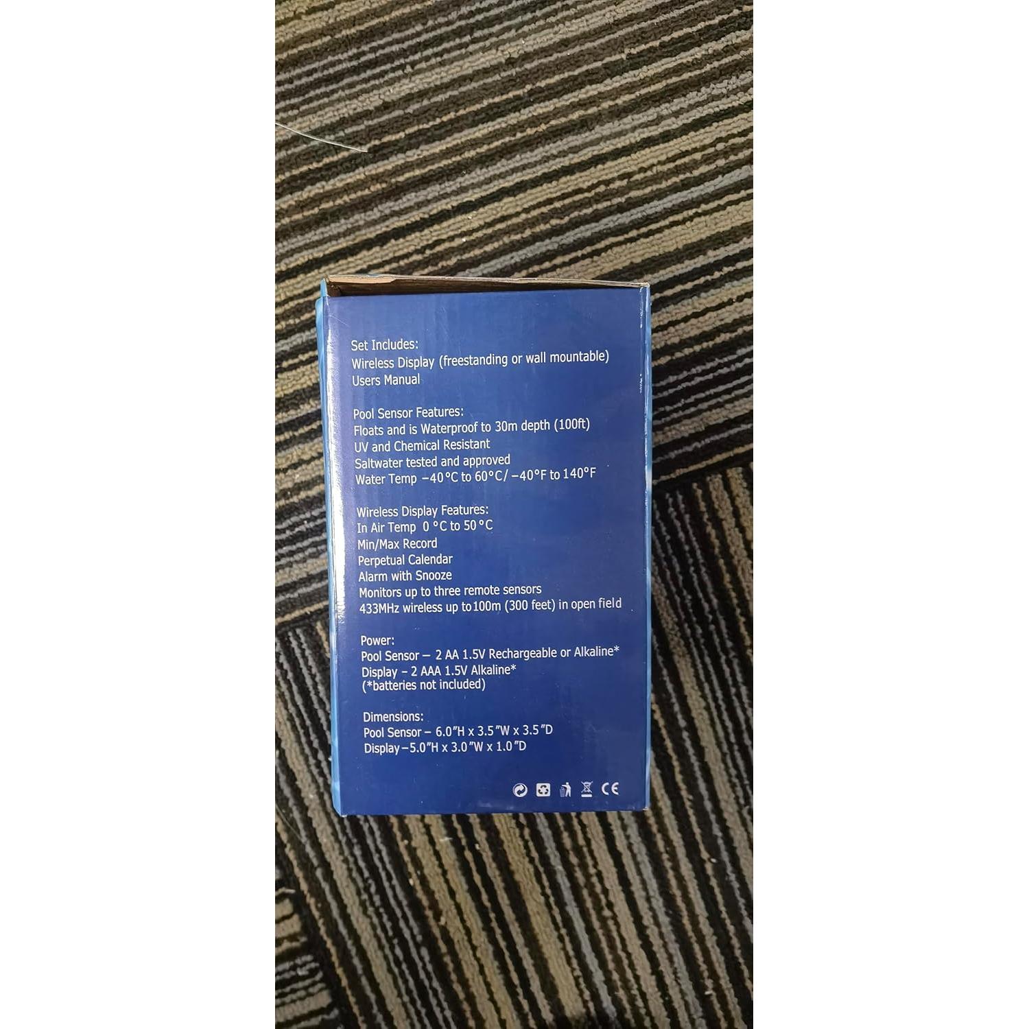 Termómetro Inalámbrico AMTAST WT0224 para Piscina Solar 100m