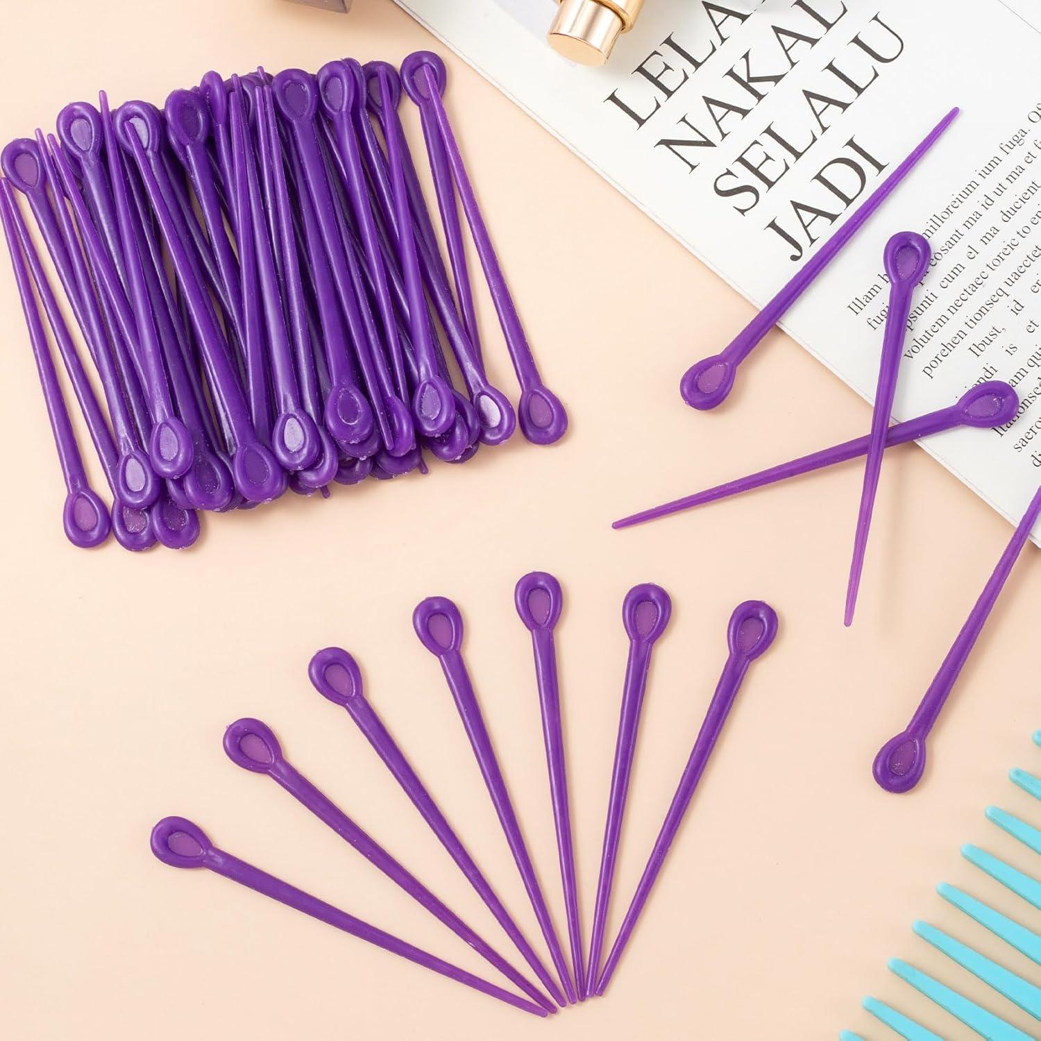 100 Piezas Cepillos Rodillos de Cabello Pndeyo - Color Púrpura