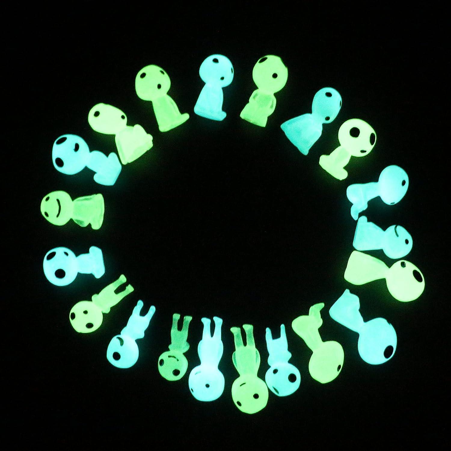 Accesorios de Jardín de Hadas Qingo - Elfos Brillantes en Resina