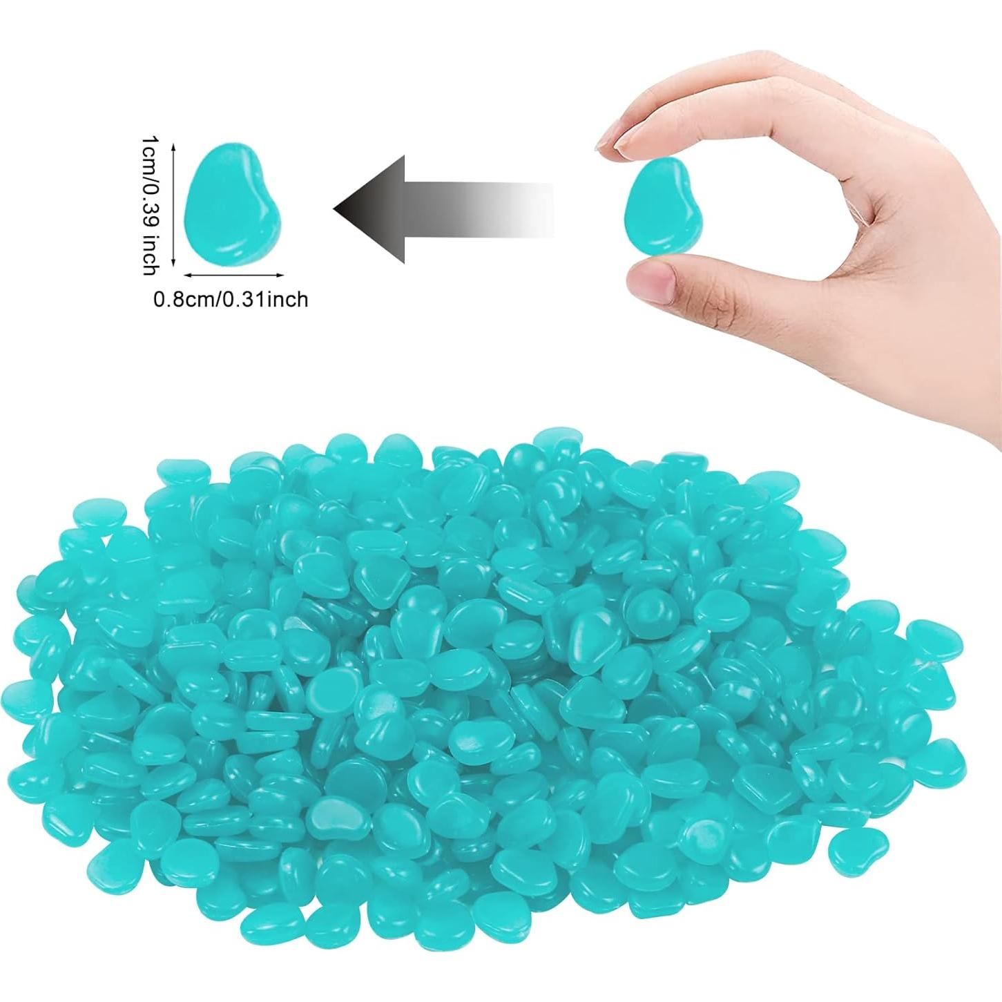 1000 Piedras Luminiscentes MOAMUN para Decoración Jardín 0.76-1.02cm
