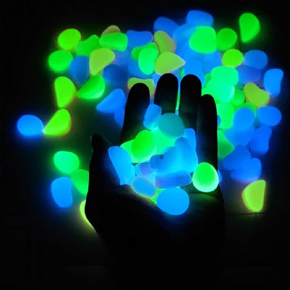 1000 Piedras Luminiscentes MOAMUN para Decoración Jardín 0.76-1.02cm