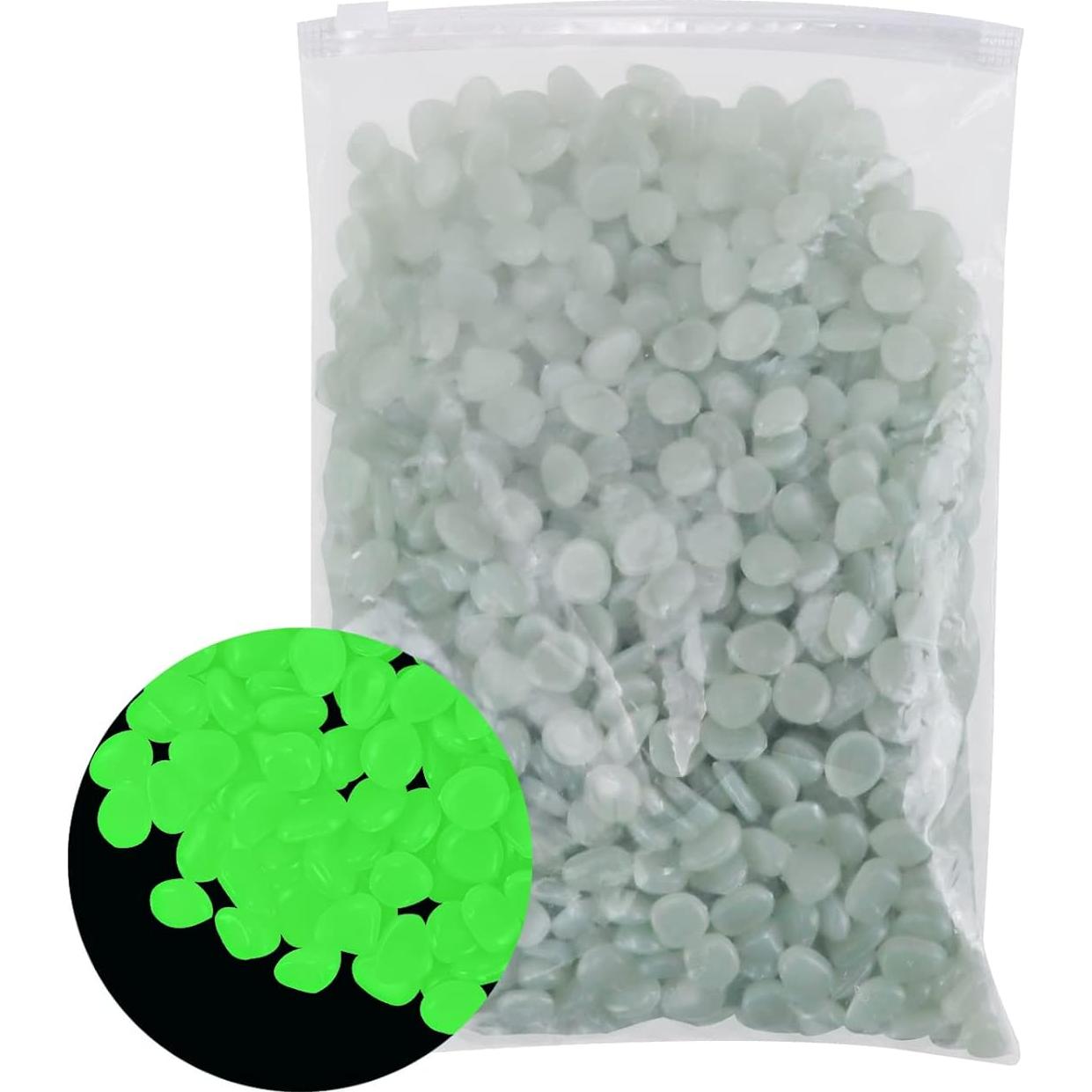 1000 Piedras Luminiscentes MOAMUN para Decoración Jardín 0.76-1.02cm