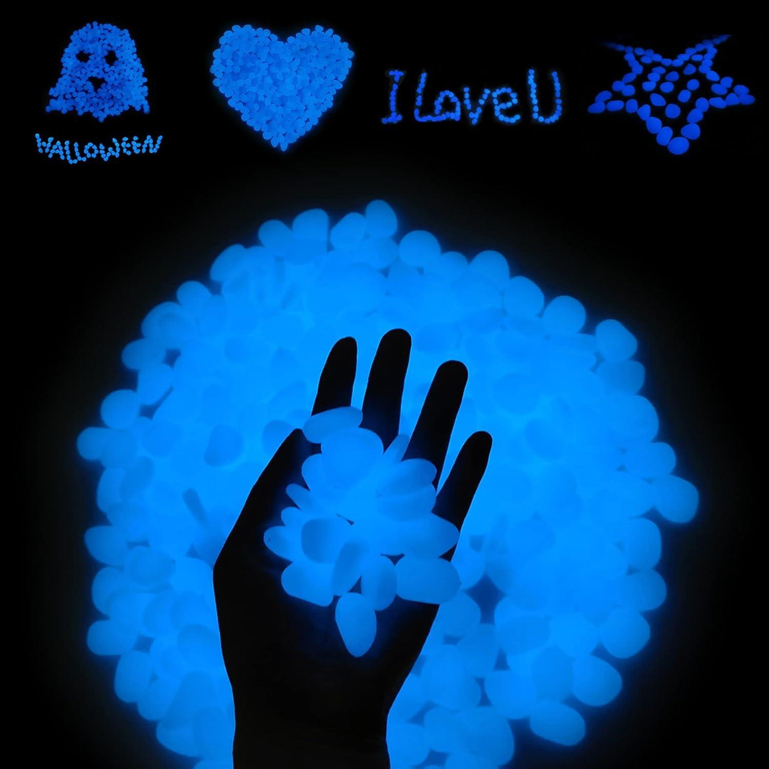 Piedras Brillantes Luminosa Dynarally 100pcs Azul 2-3cm