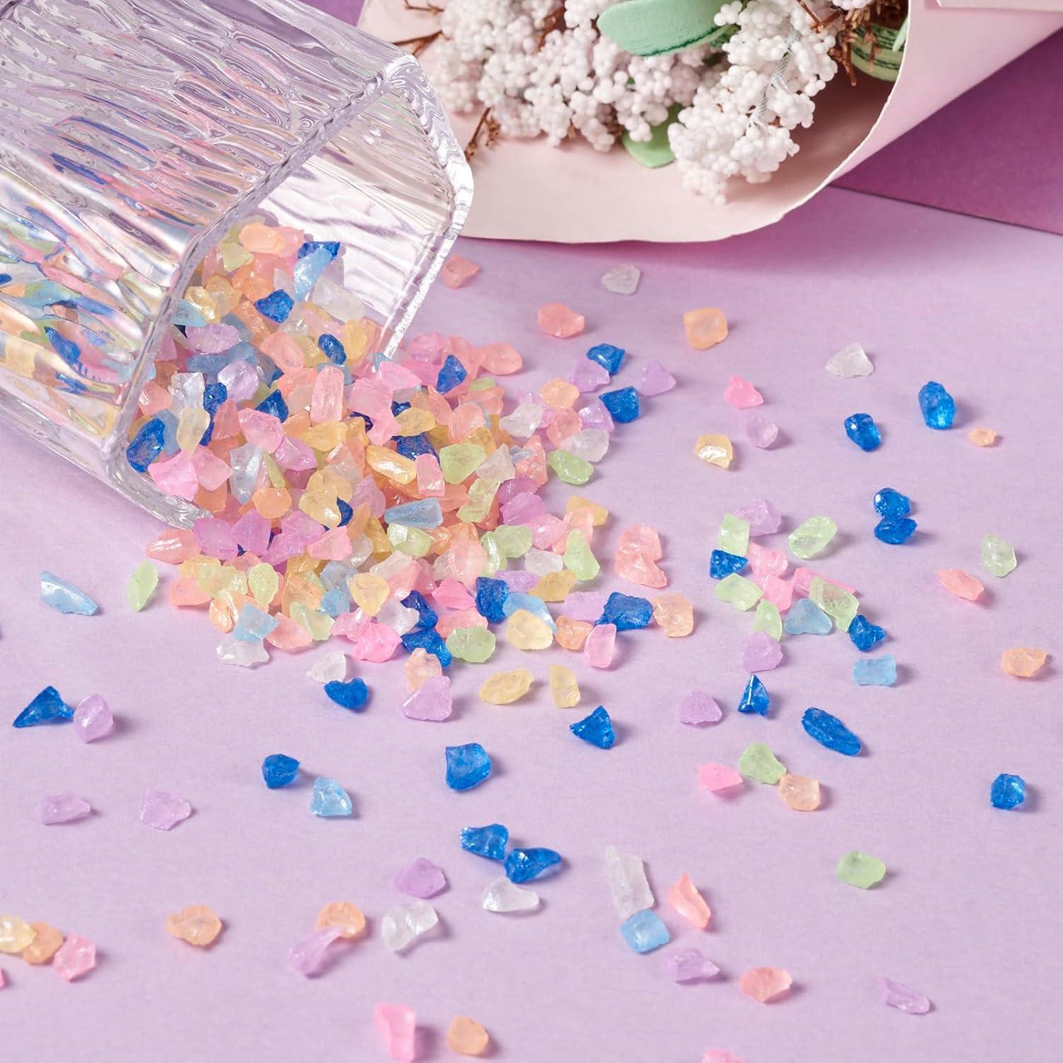 KISSITTY Chips de Vidrio Luminiscentes 90g 4-11mm Decoración