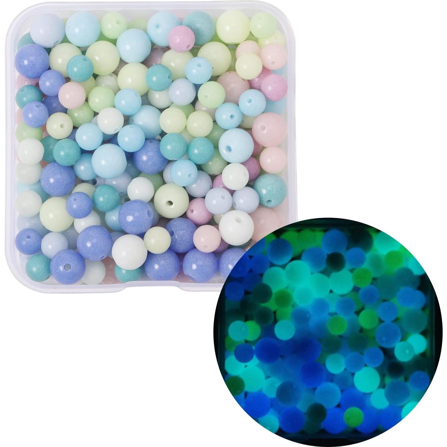 Fishdown 180 Piedras Brillantes para Joyería 6mm 8mm Luminosa