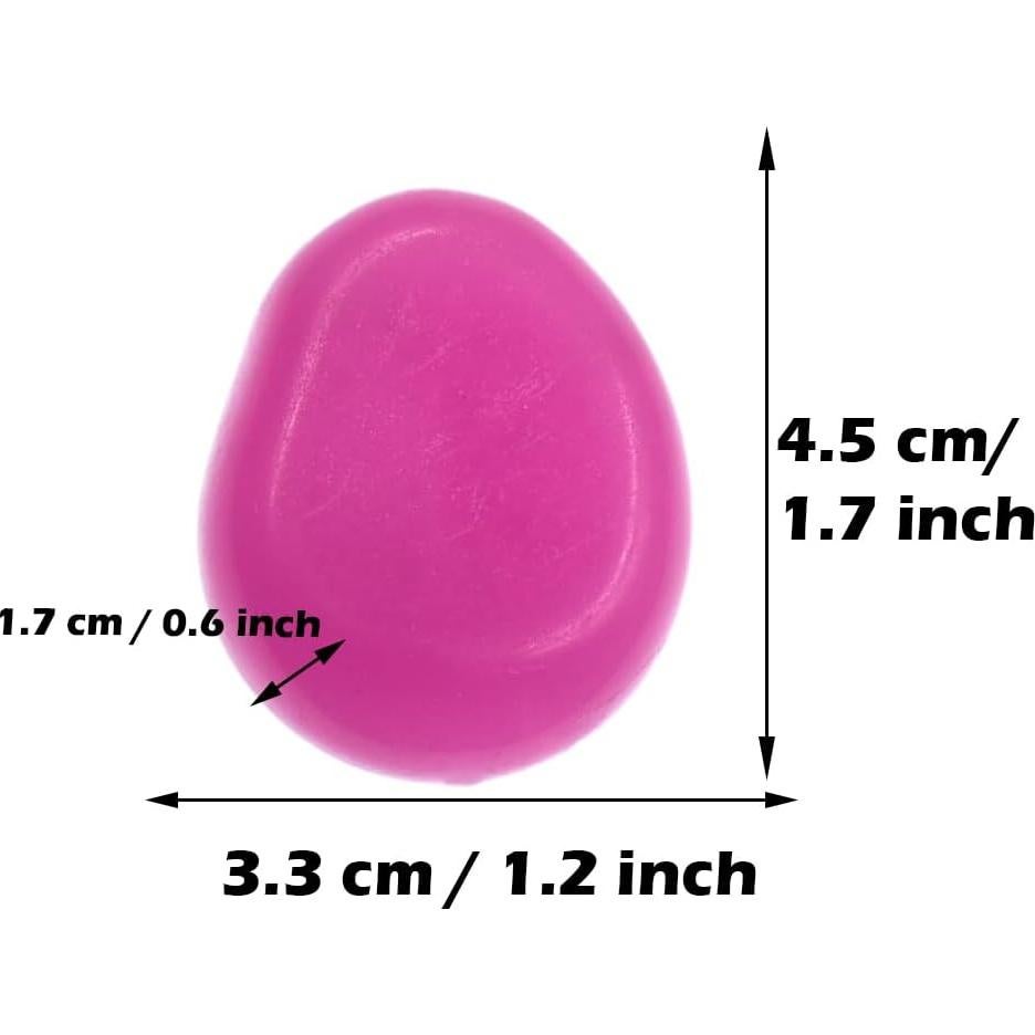 10 Piedras Brillantes Moradas 4.5cm para Jardín y Acuario