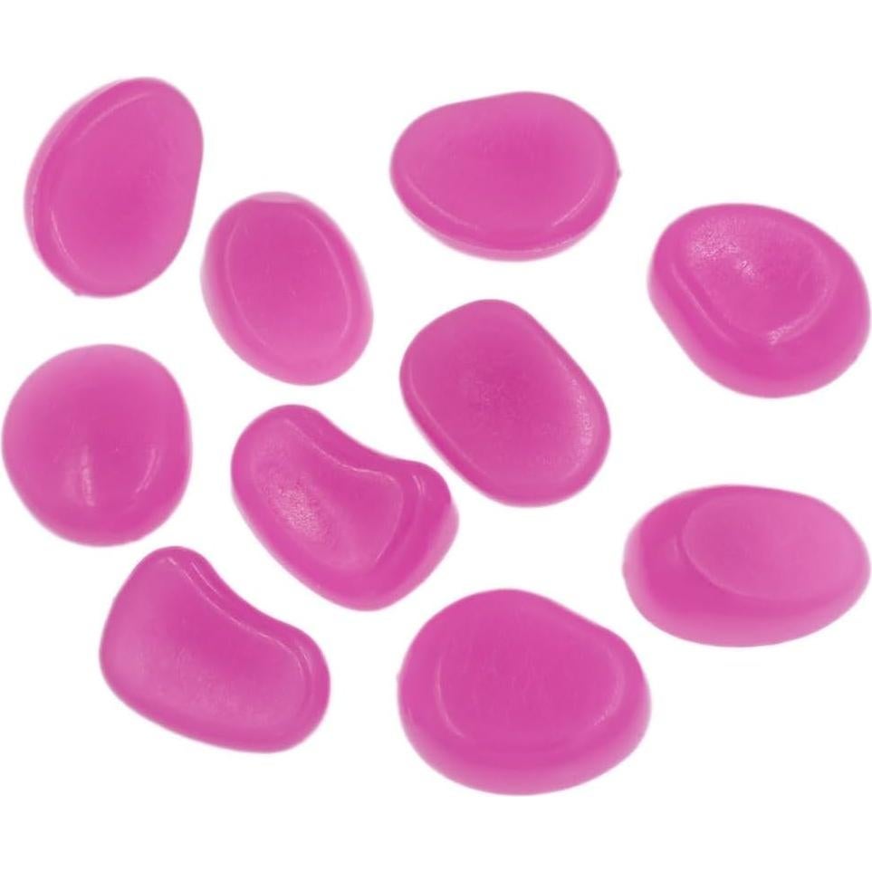 10 Piedras Brillantes Moradas 4.5cm para Jardín y Acuario