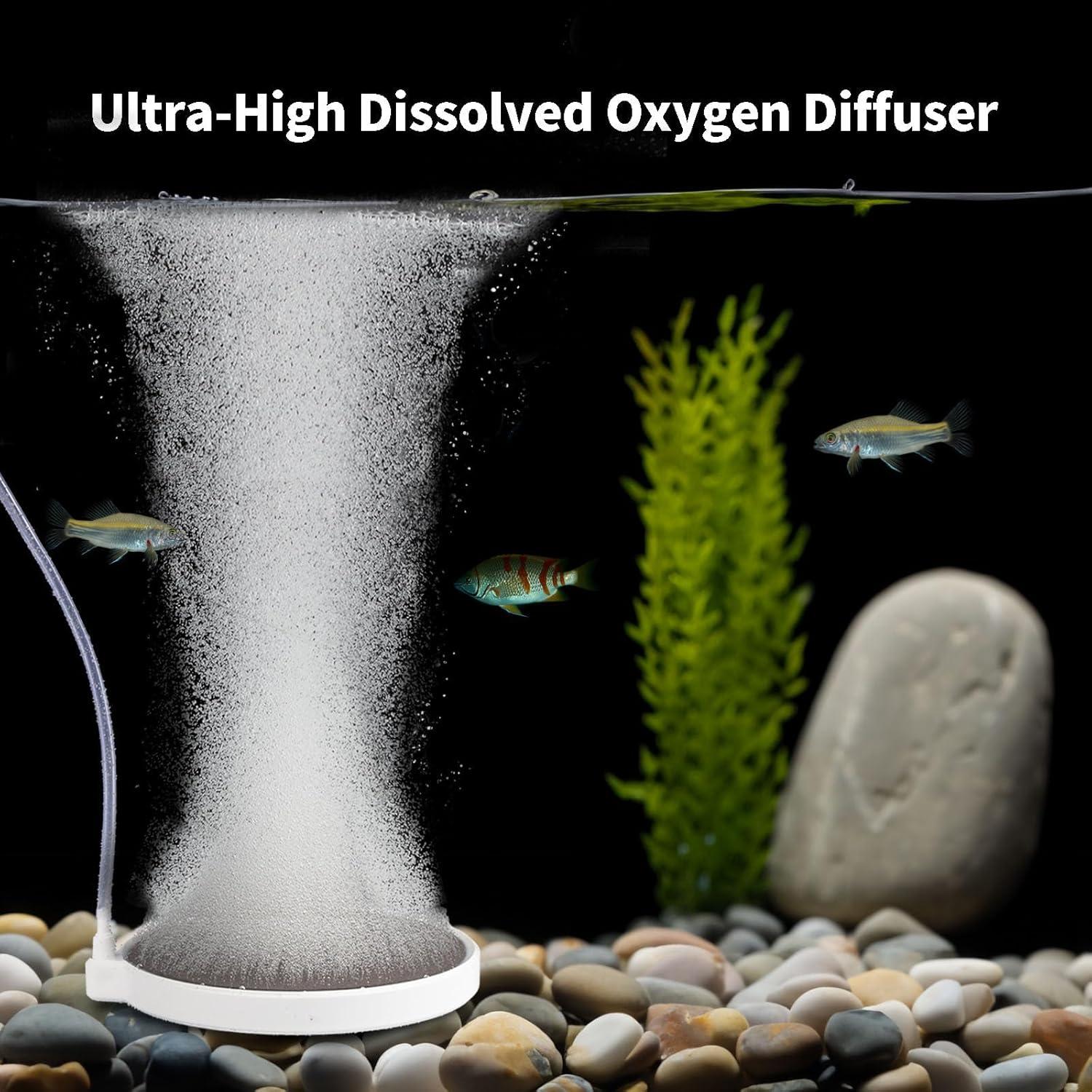 Difusor de Aire para Acuario Blotfish 8 cm, Silencioso, 20-70 Gal