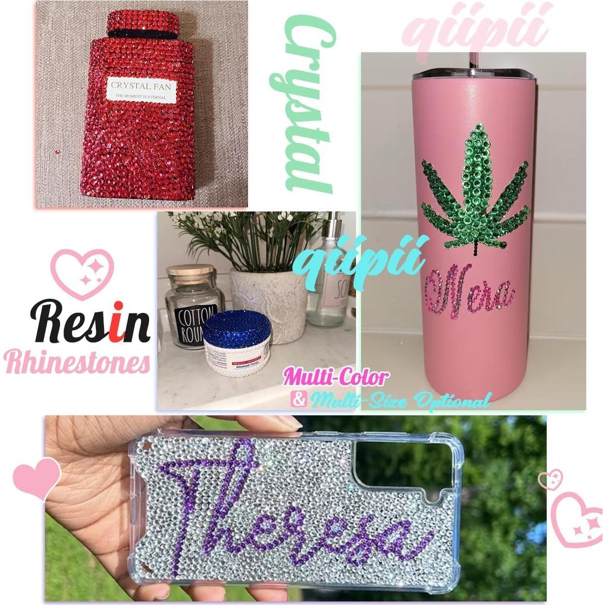 Cristales de Resina Rhinestones 12 Colores 5mm qiipii Manualidades