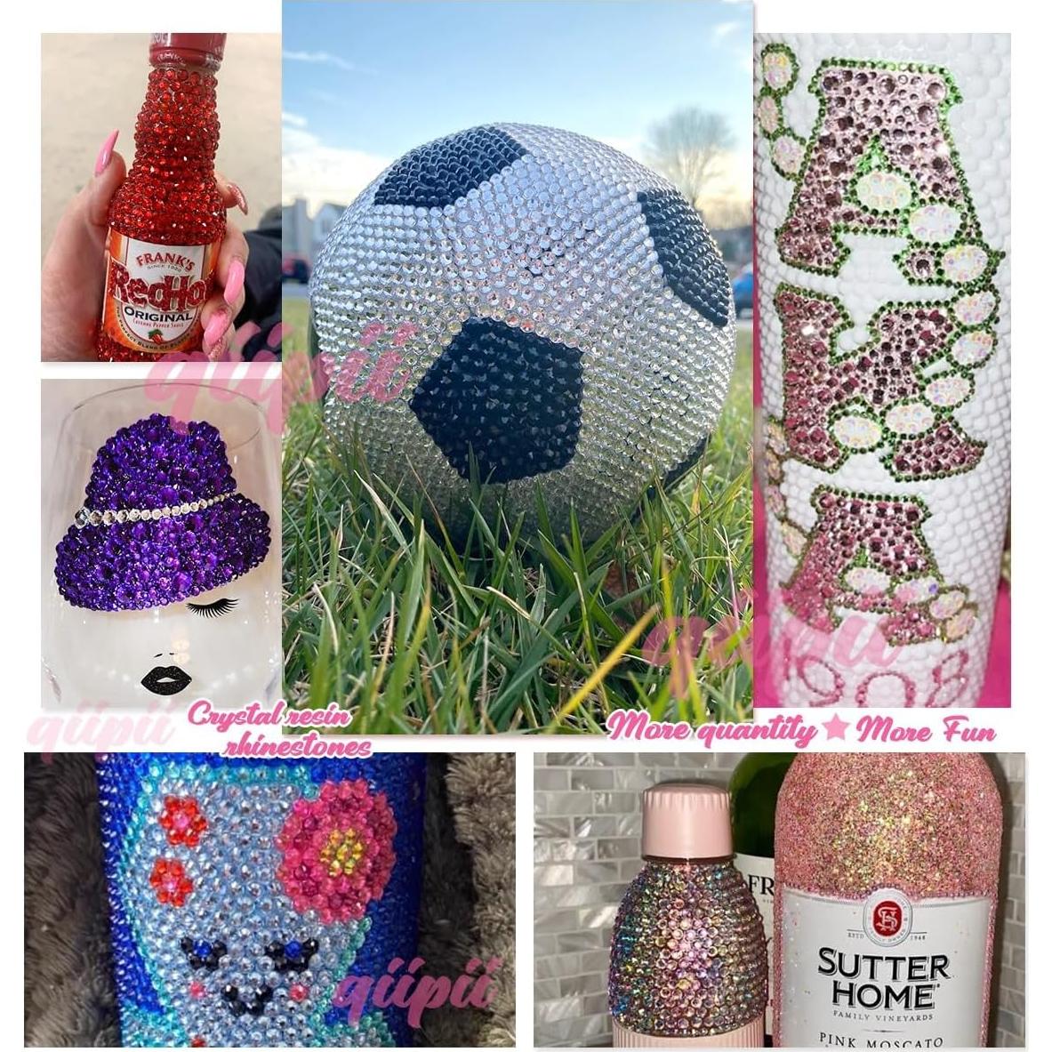 Cristales de Resina Rhinestones 12 Colores 5mm qiipii Manualidades